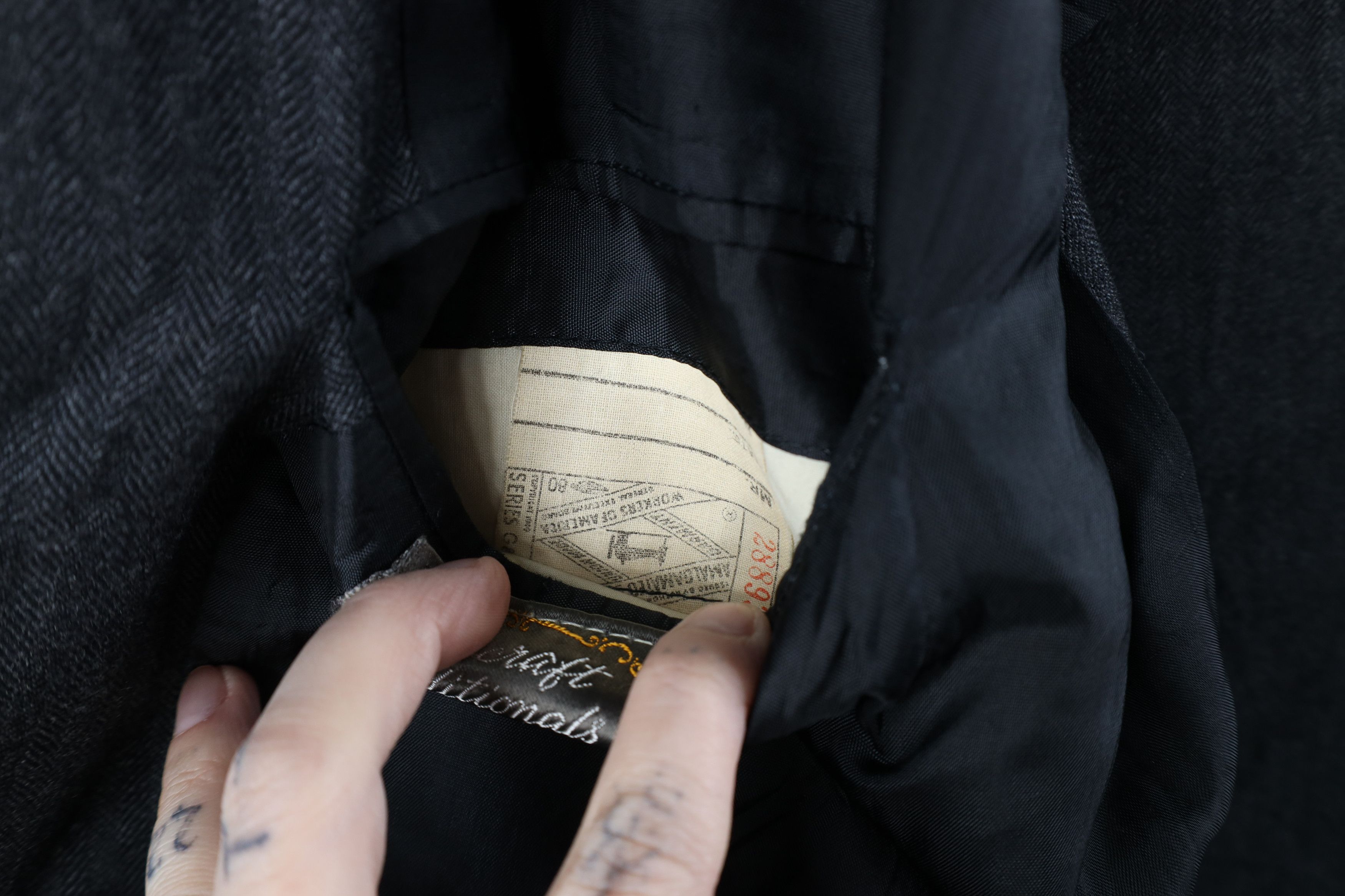 Vintage Vintage 60s 70s Rockabilly Herringbone Blazer Suit Jacket Size US XXL / EU 58 / 5 - 11 Thumbnail