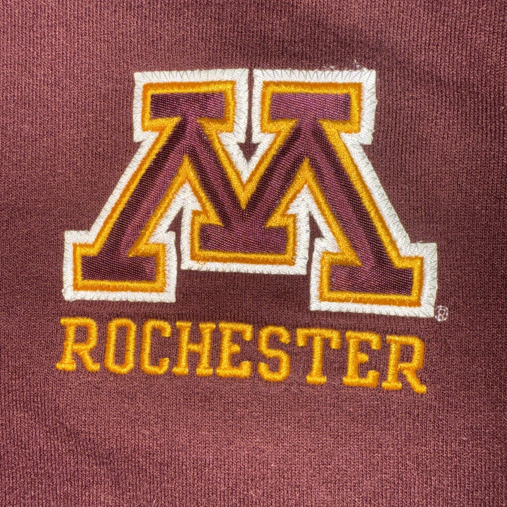 Champion Champion Sweatshirt Men L 1/4 Zip Maroon University College Logo Pullover Heavyweight Fleece Carding: Cotton/Polyester Size US L / EU 52-54 / 3 - 2 Thumbnail
