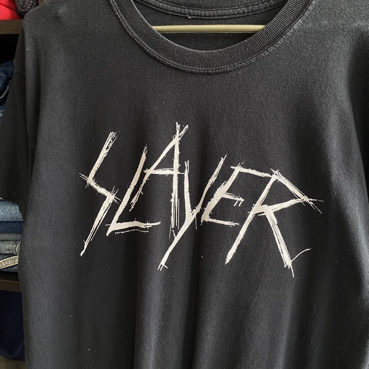 Band Tees Vintage Slayer 2017 Big Logo Rock Band black tee Size US L / EU 52-54 / 3 - 2 Thumbnail