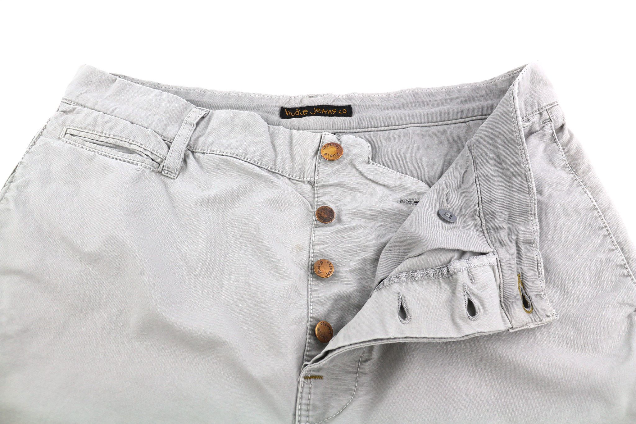 Nudie Jeans KHAKI REGULAR W32/L34 Organic Moon Dust Chino 82567 Size US 32 / EU 48 - 4 Thumbnail