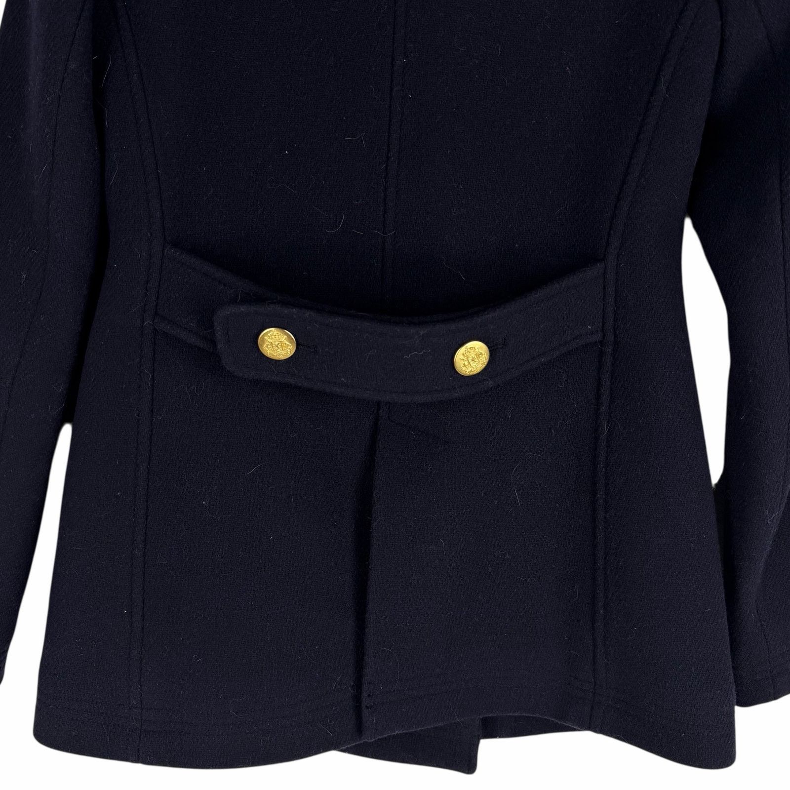 J.Crew J. Crew Wool Blend Double Breasted Short Coat Navy Size 2 Size XS / US 0-2 / IT 36-38 - 7 Thumbnail