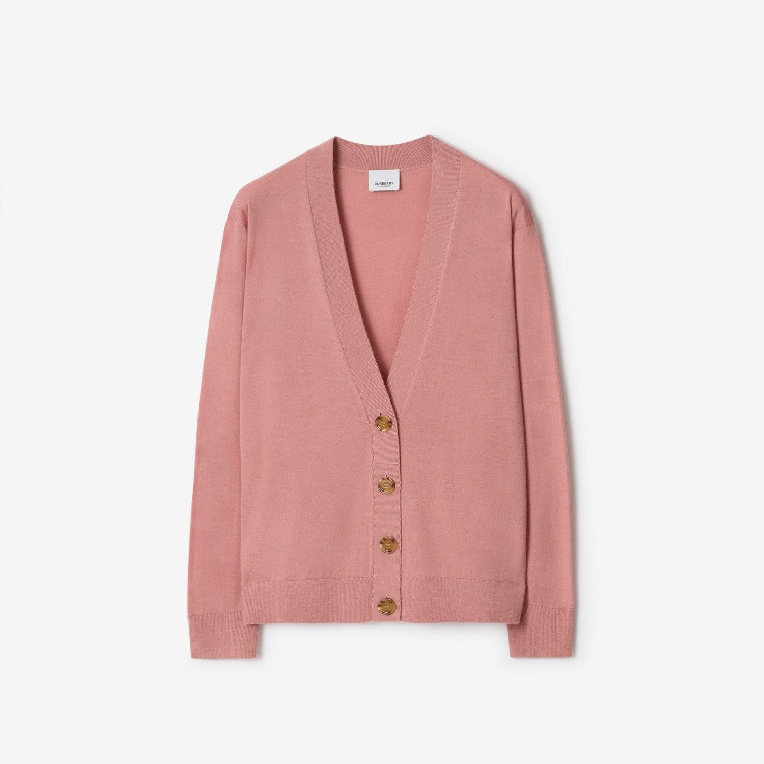 Burberry o1w1db10426 Wool Cardigan in Dusty Pink Size M / US 6-8 / IT 42-44 - 1 Preview