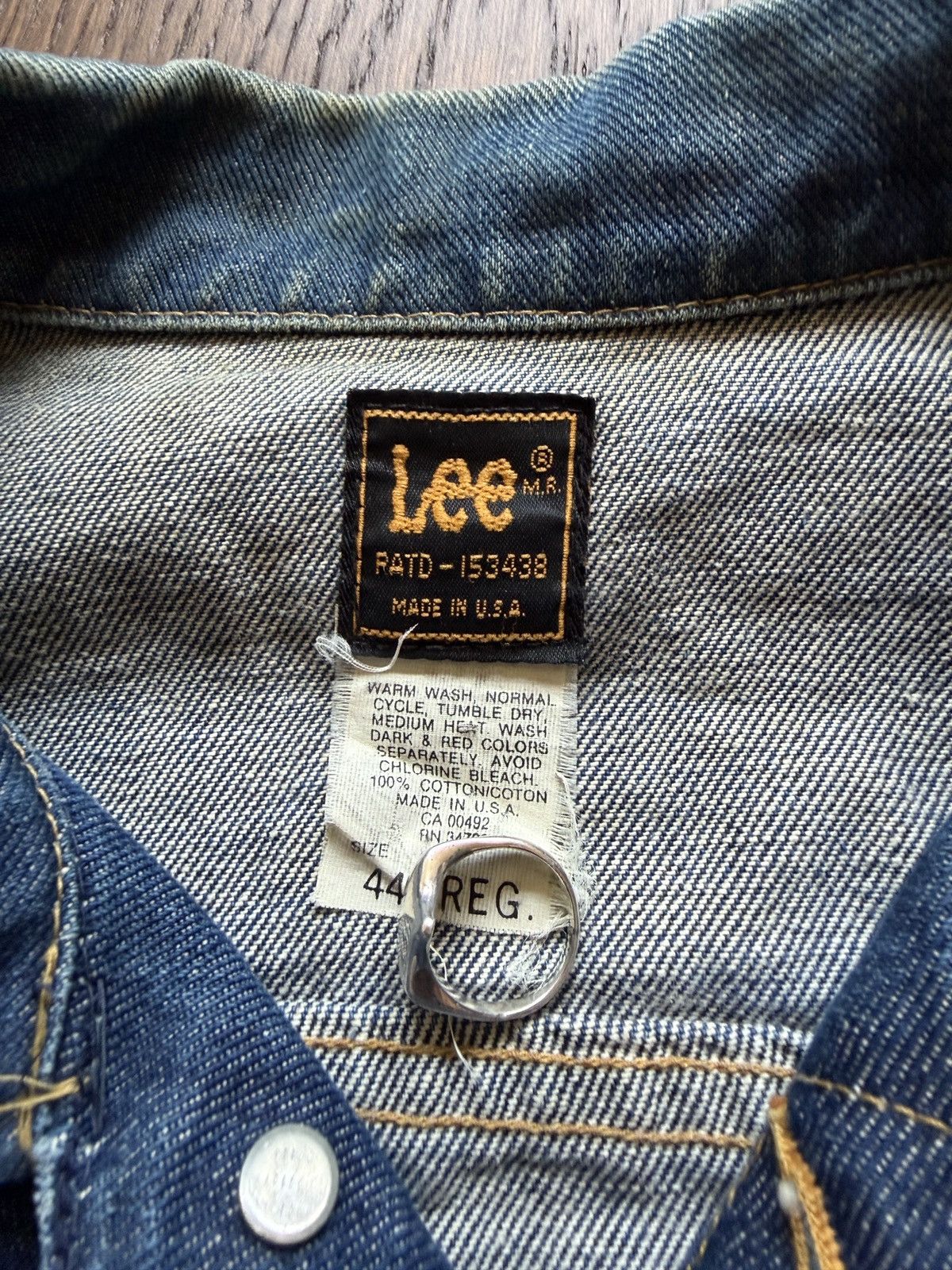 Lee Vintage 80s Lee Riders Dark Wash Denim Jean Jacket Size US L / EU 52-54 / 3 - 2 Thumbnail