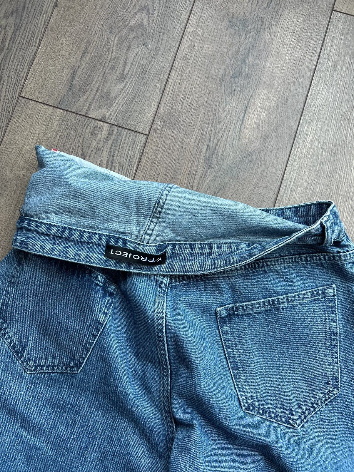Y/Project Y/Project Blue Asymmetric Waist Evergreen Jeans XL Size US 34 / EU 50 - 13 Thumbnail