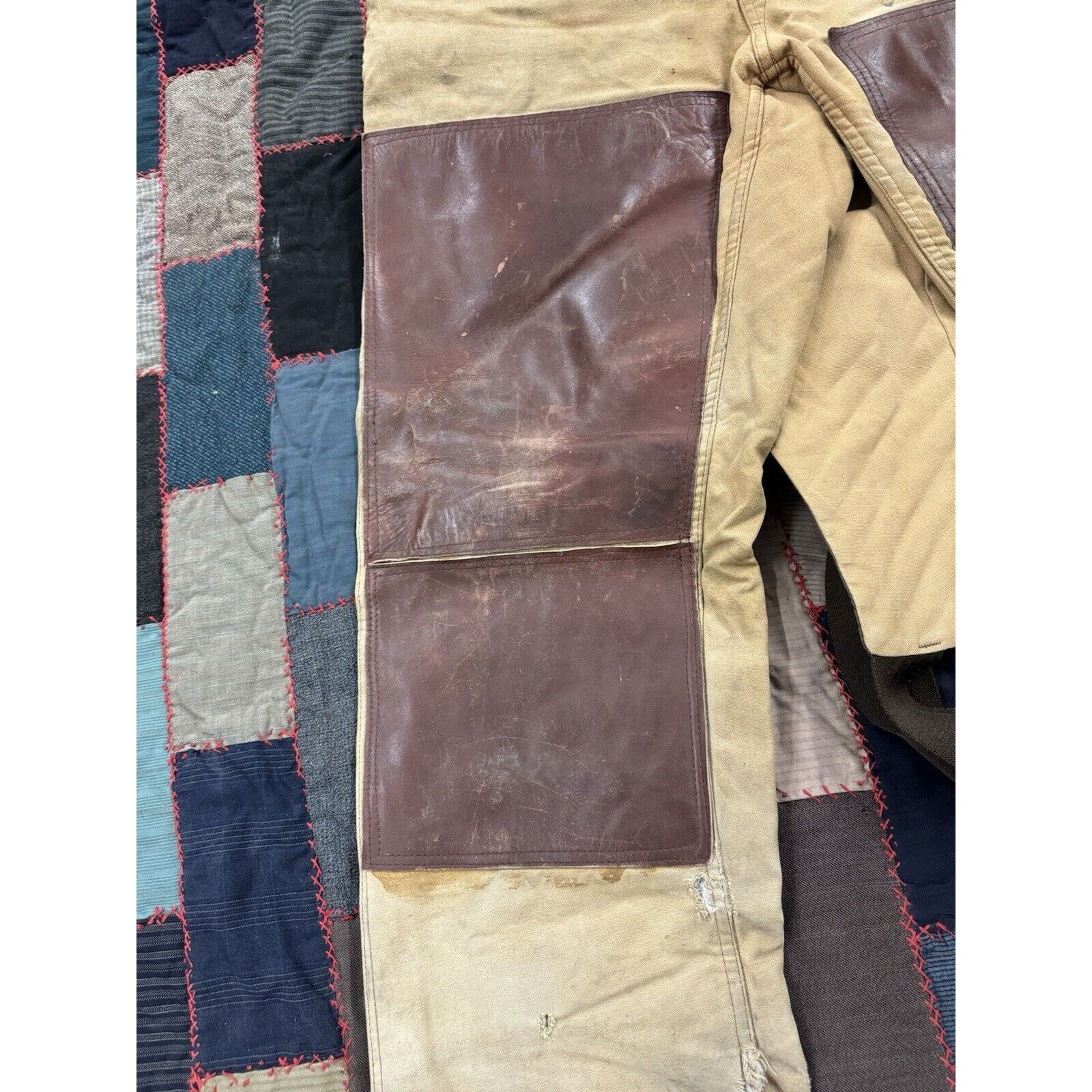 Oshkosh Vintage 60s Talon Oshkosh Bib Leather Double Knees W44 X L30 Size US 44 / EU 60 - 14 Thumbnail