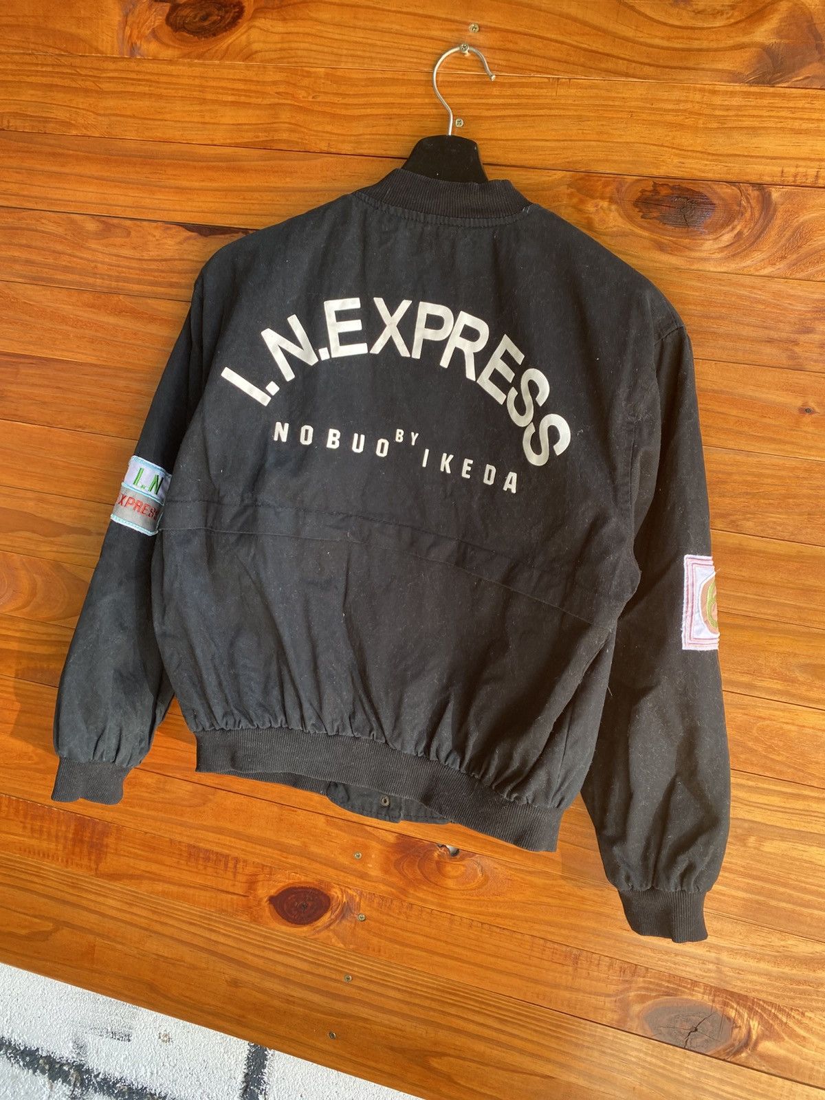 Japanese Brand Vintage I.N. Express by Nobuo Ikeda Black with Multi Patches Size US S / EU 44-46 / 1 - 9 Thumbnail