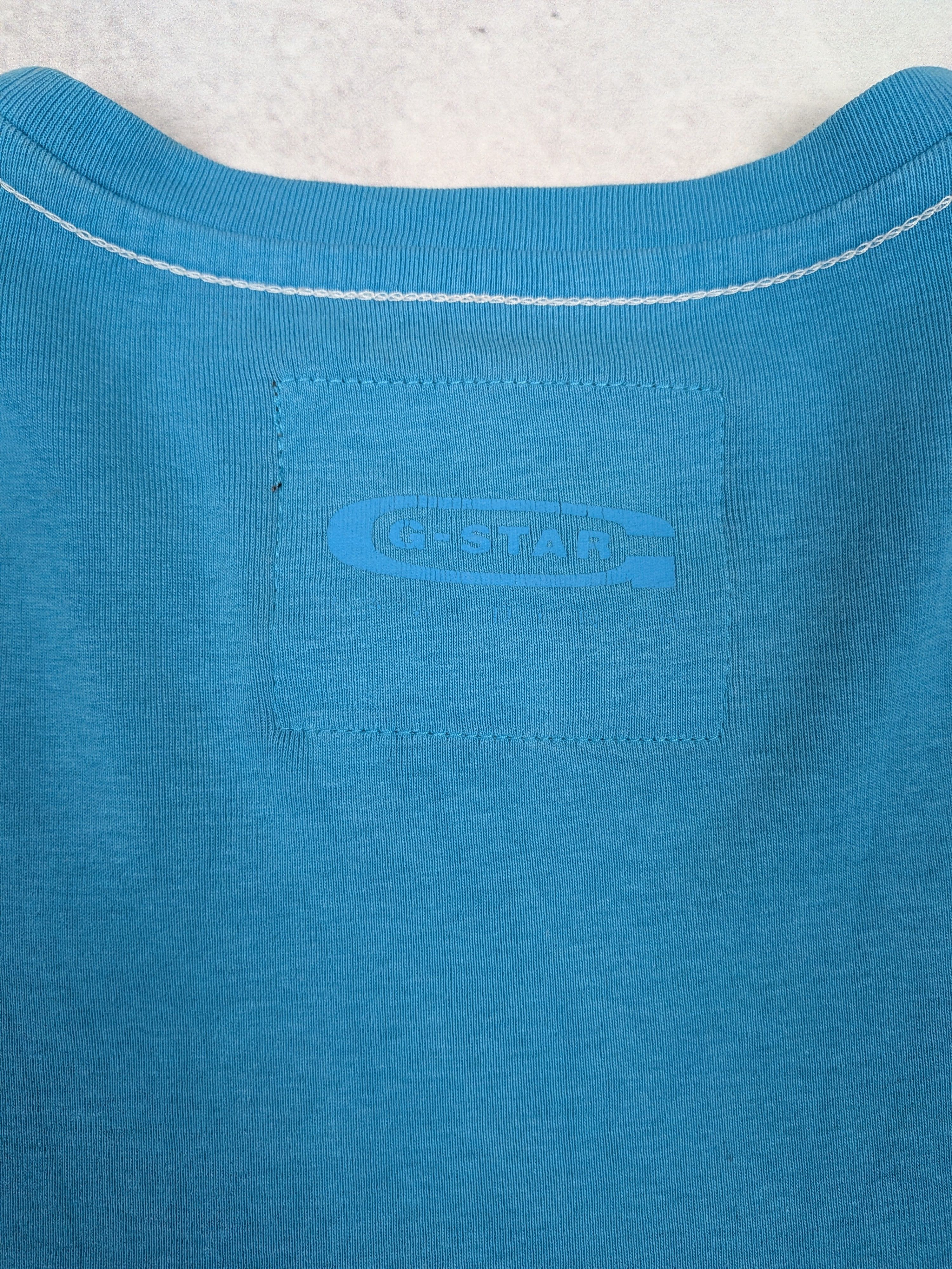 G-Star G-Star Raw Graphic T-shirt Blue 3301 Spellout Print Size M Size US M / EU 48-50 / 2 - 9 Thumbnail