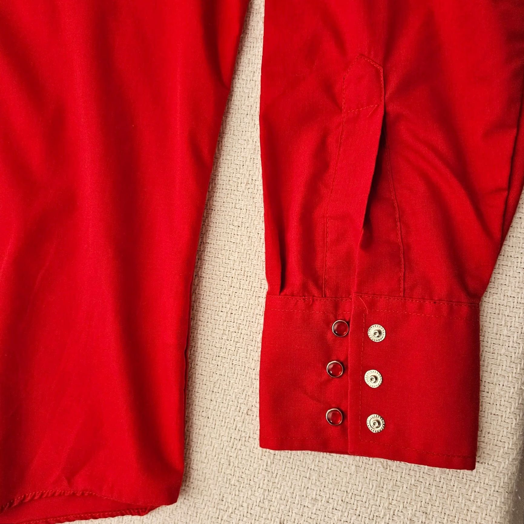 Vintage Ely Cattleman Button Up Shirt Men's 16.5 35 Red Pearl Snap Western Rodeo Size US XL / EU 56 / 4 - 4 Thumbnail