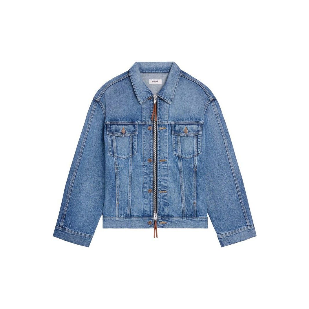 Celine CELINE $1800 CLEAR WATERFALL Trucker Jacket New & Authentic Size XS / US 0-2 / IT 36-38 - 1 Thumbnail