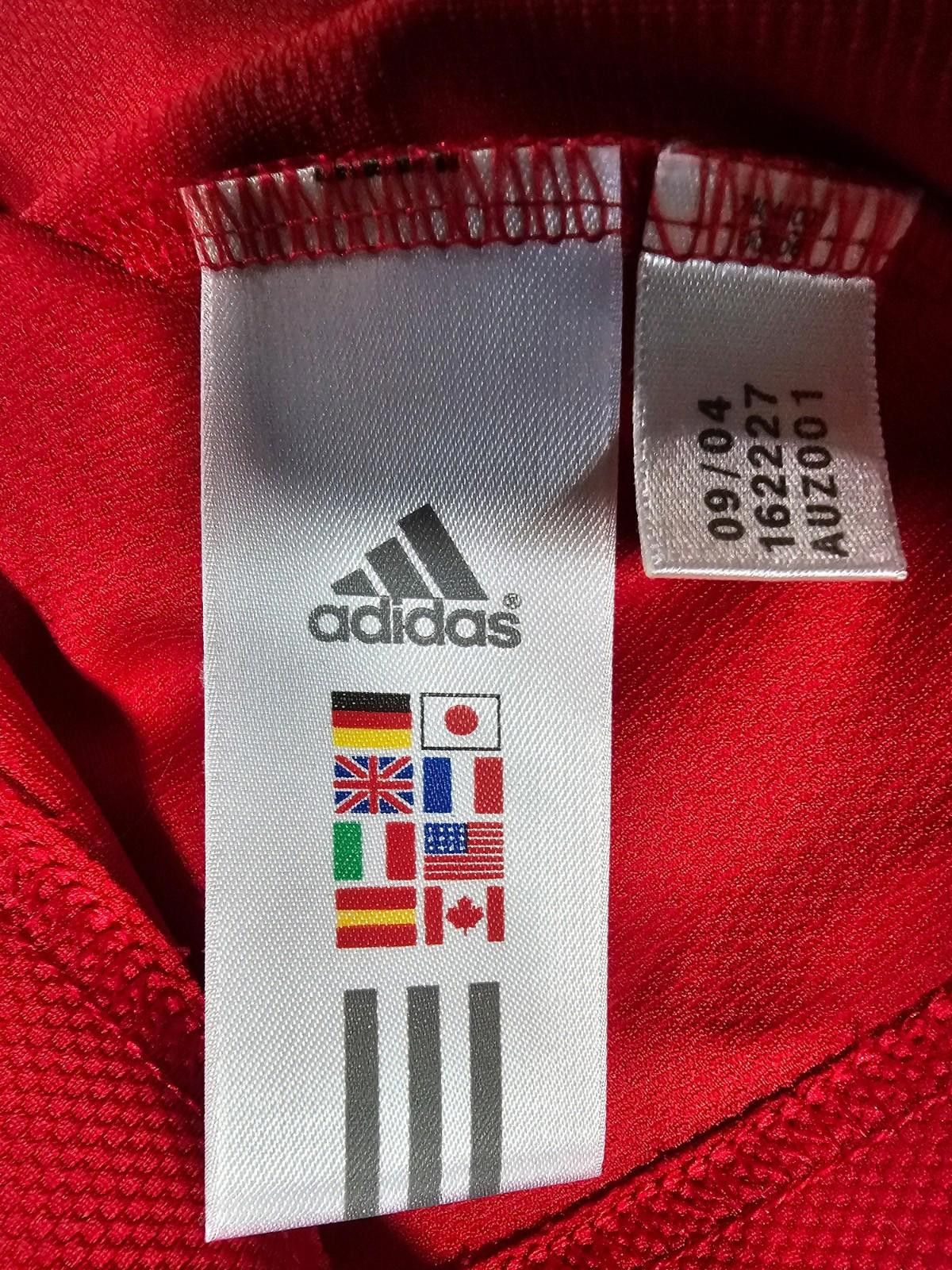 Adidas Adidas Wisconsin Badgers Hockey Red Polo Large Vintage Size ONE SIZE - 10 Thumbnail