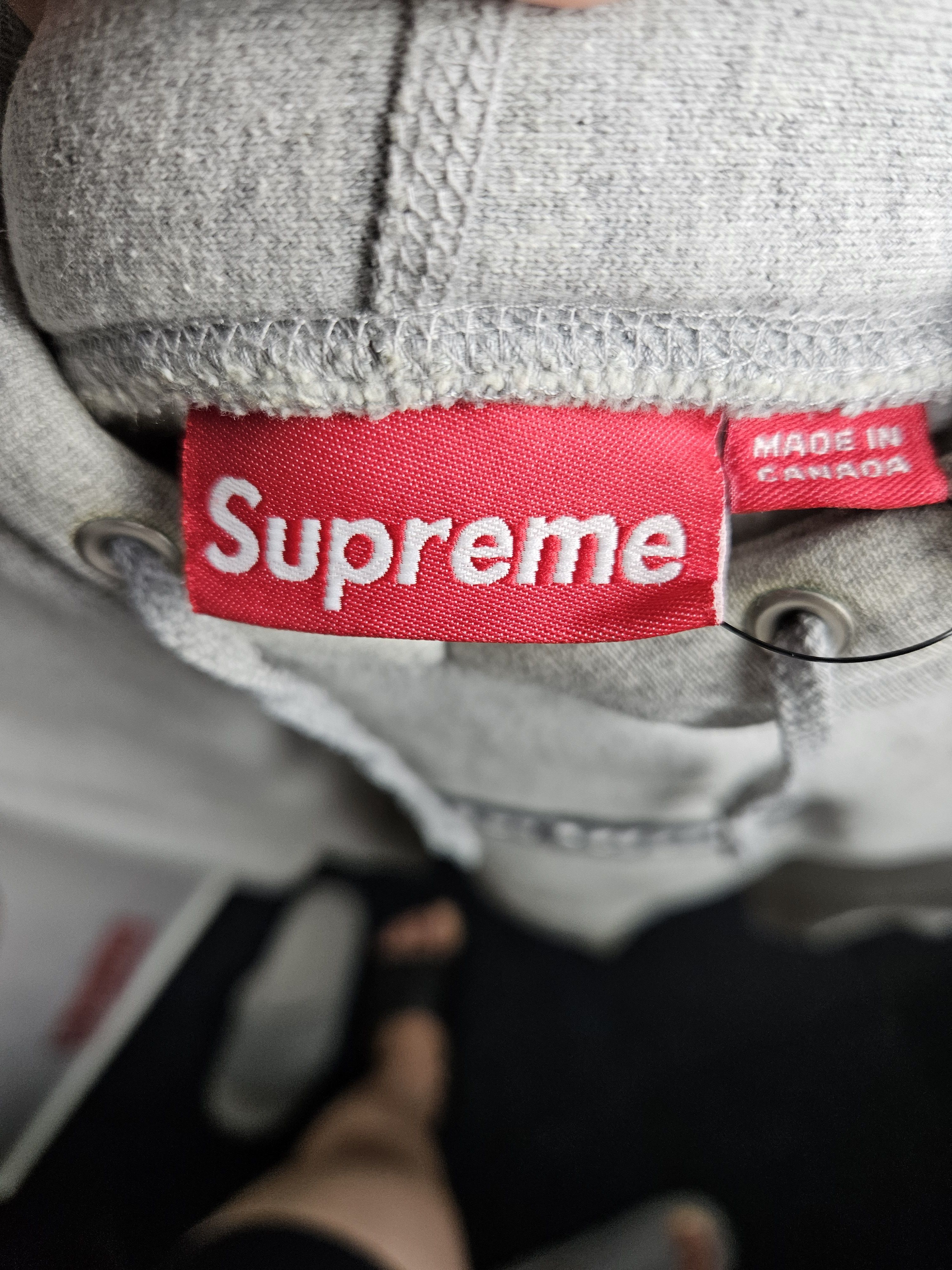 Supreme × Vintage Supreme 2003 Silver on Silver Box Logo Hoodie