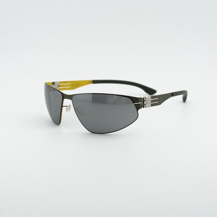 Ic! Berlin Ic! Berlin REESE M1521 148 Sunglasses Black/Lemon Shield Size ONE SIZE - 1 Thumbnail