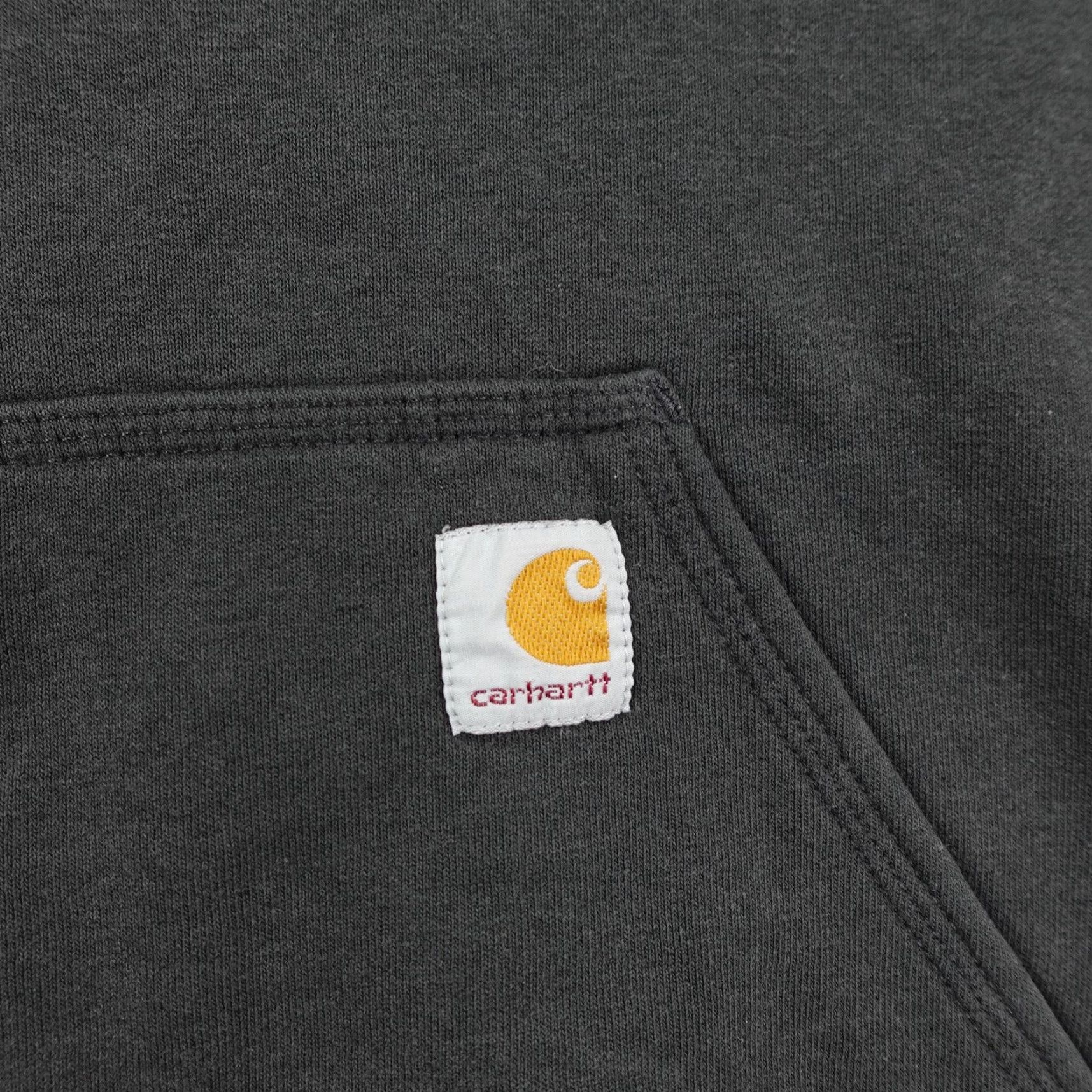 Carhartt VINTAGE Carhartt Hoodie Shirt Mens Small Black Graphic Pullover Work Sweatshirt Gray/Black 90s Outdoor Mens Size US S / EU 44-46 / 1 - 3 Thumbnail