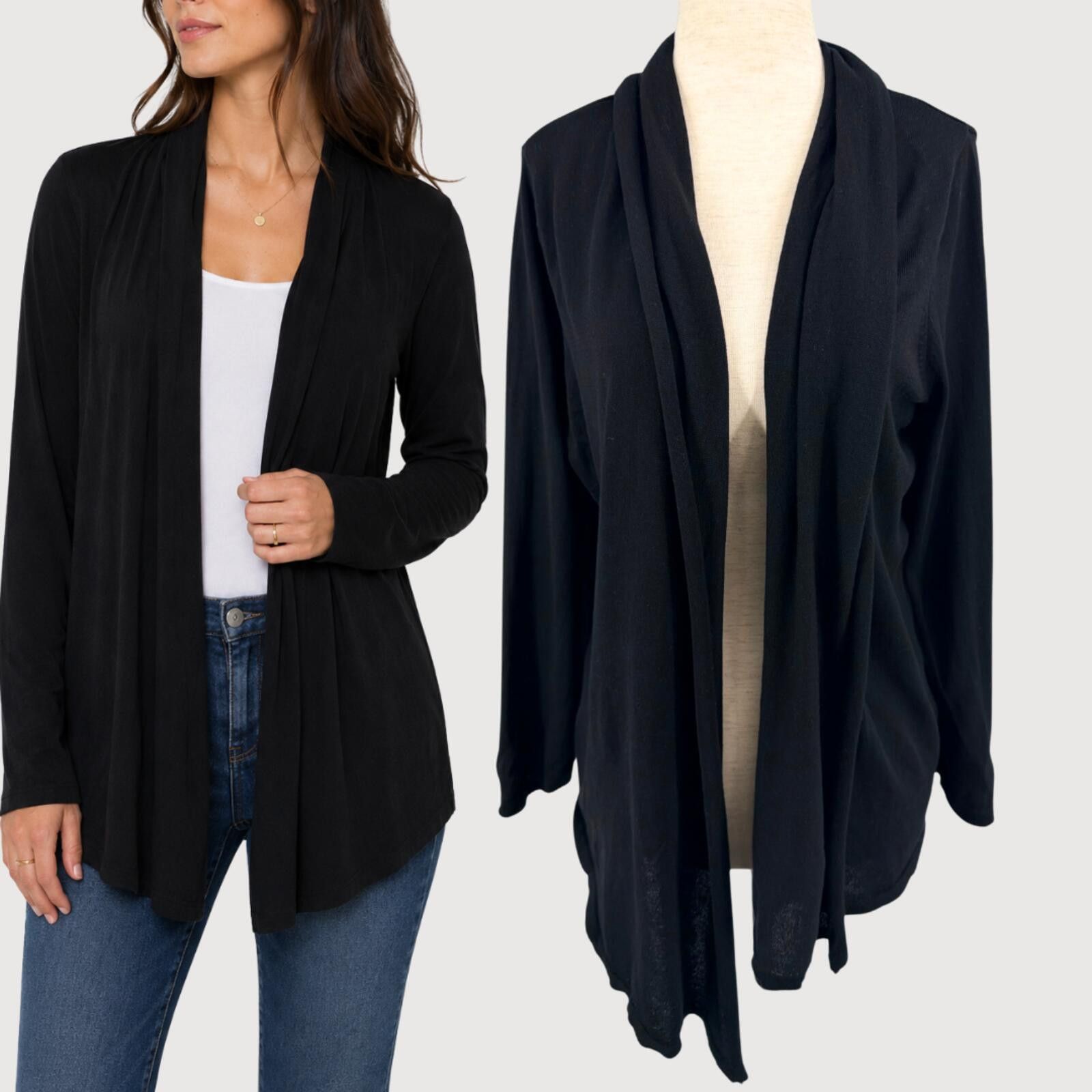 Other August Silk Open Front Silk Blend Cardigan XL Size XL / US 12-14 / IT 48-50 - 1 Thumbnail