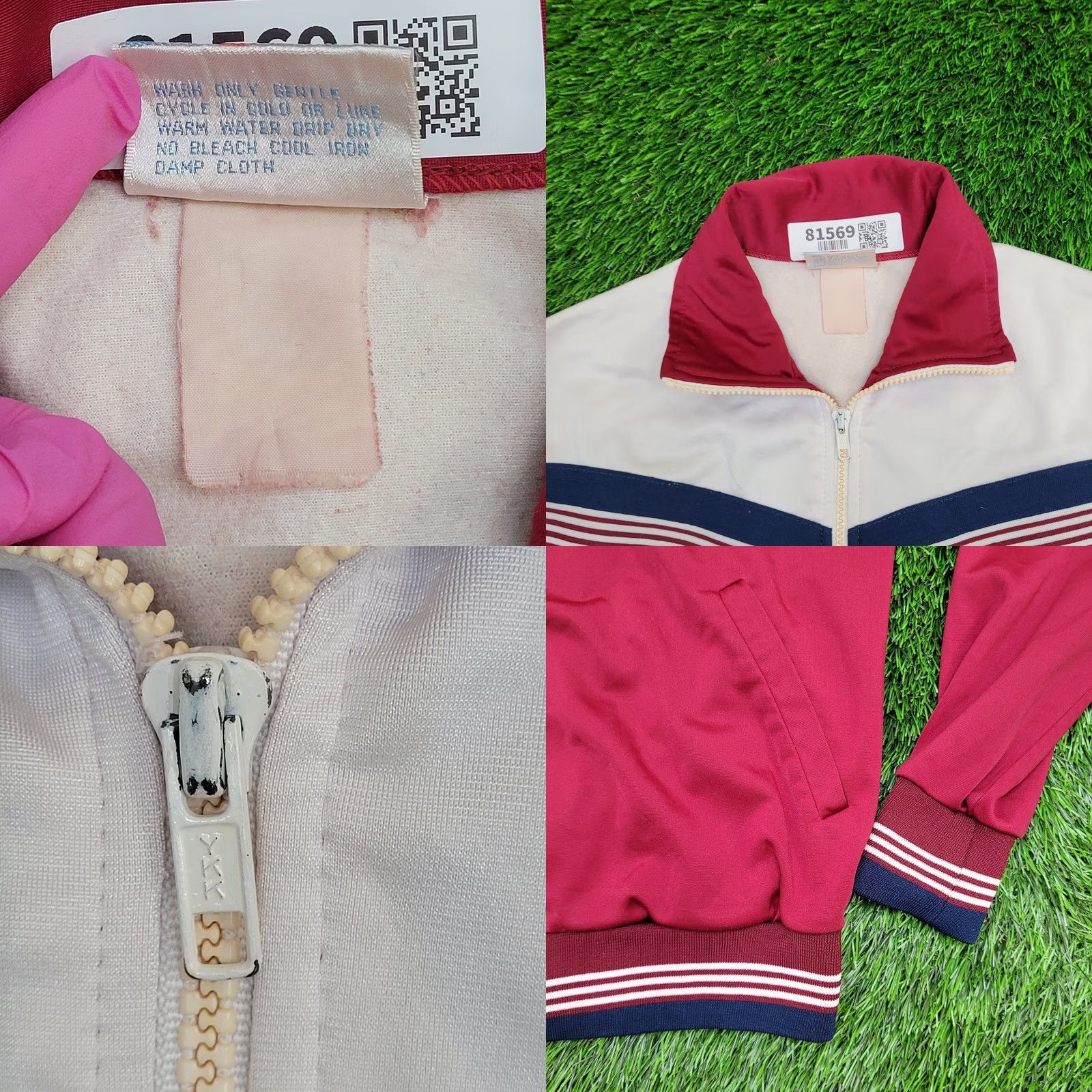 Vintage VINTAGE Footlocker Track Jacket Womens Medium Red 80s Size 4XL / US 24-26 - 8 Thumbnail