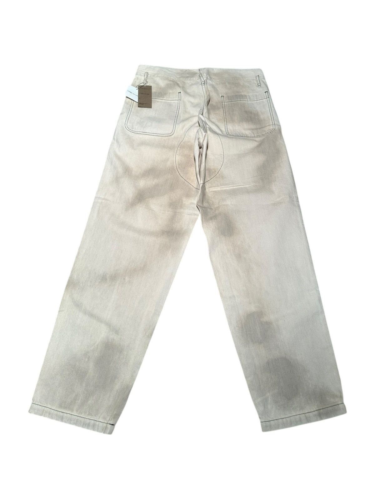 Comme des Garcons Homme Plus Comme des Garçons Homme Plus FW2003 Bleached Effect Trousers Size US 33 - 2 Thumbnail