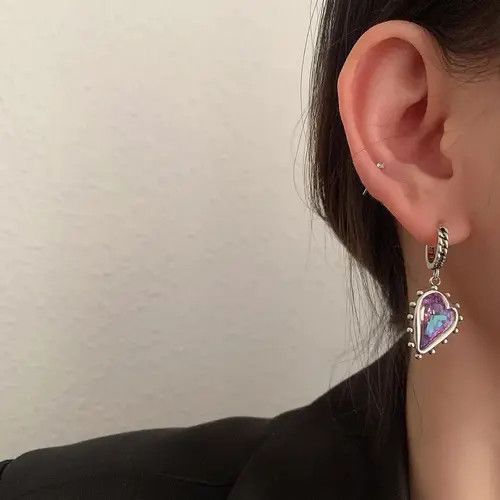 Jewelry 2piece/ Set Hoop Earrings Size ONE SIZE - 3 Thumbnail