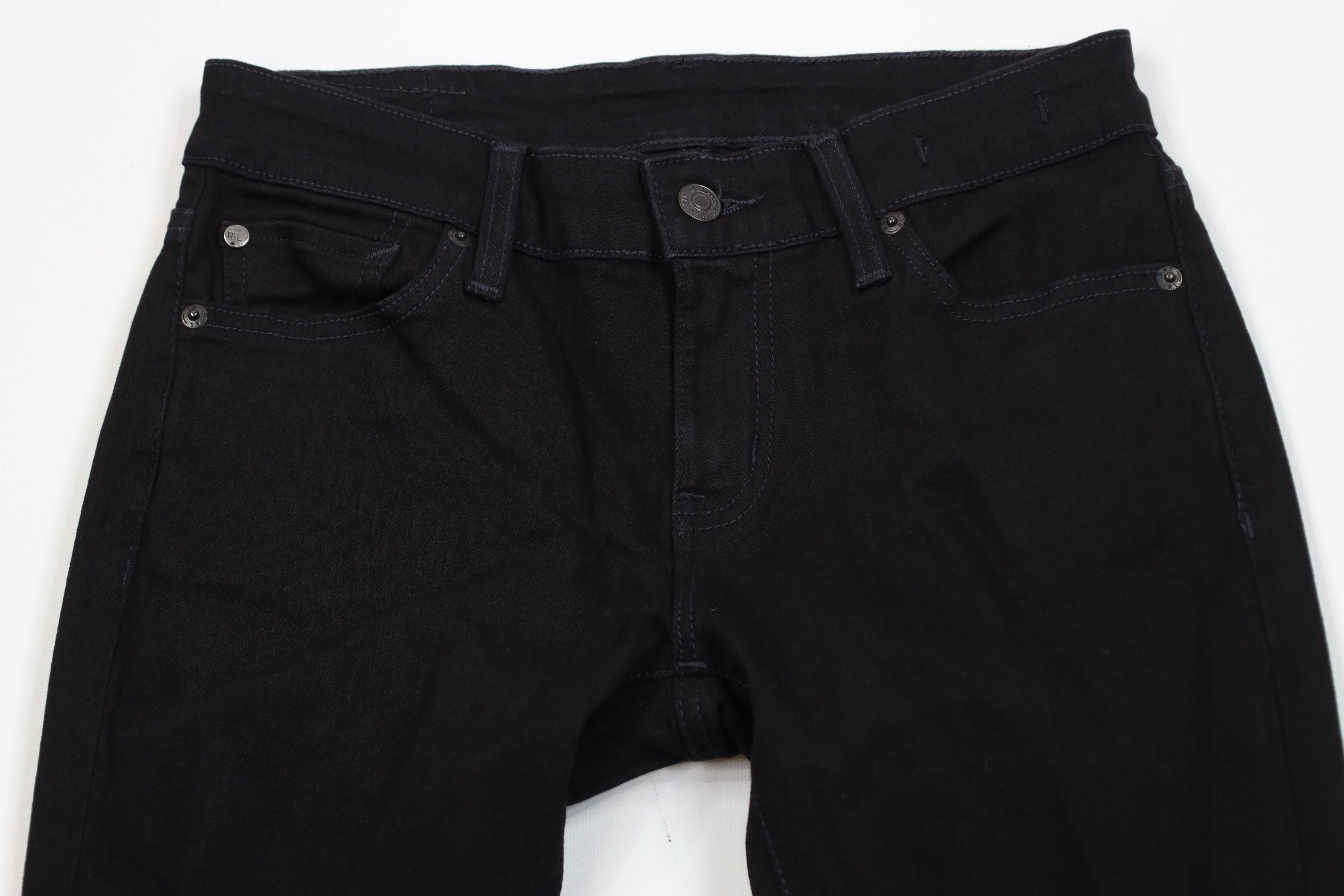 Ralph Lauren Vintage Y2K Ralph Lauren Denim Supply Skinny Leg Jeans Black Size 27" / US 4 / IT 40 - 2 Thumbnail