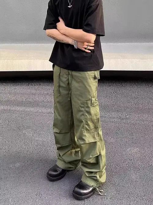 VIBE Vintage paratrooper green rare cargo trousers Size US 34 / EU 50 - 3 Thumbnail