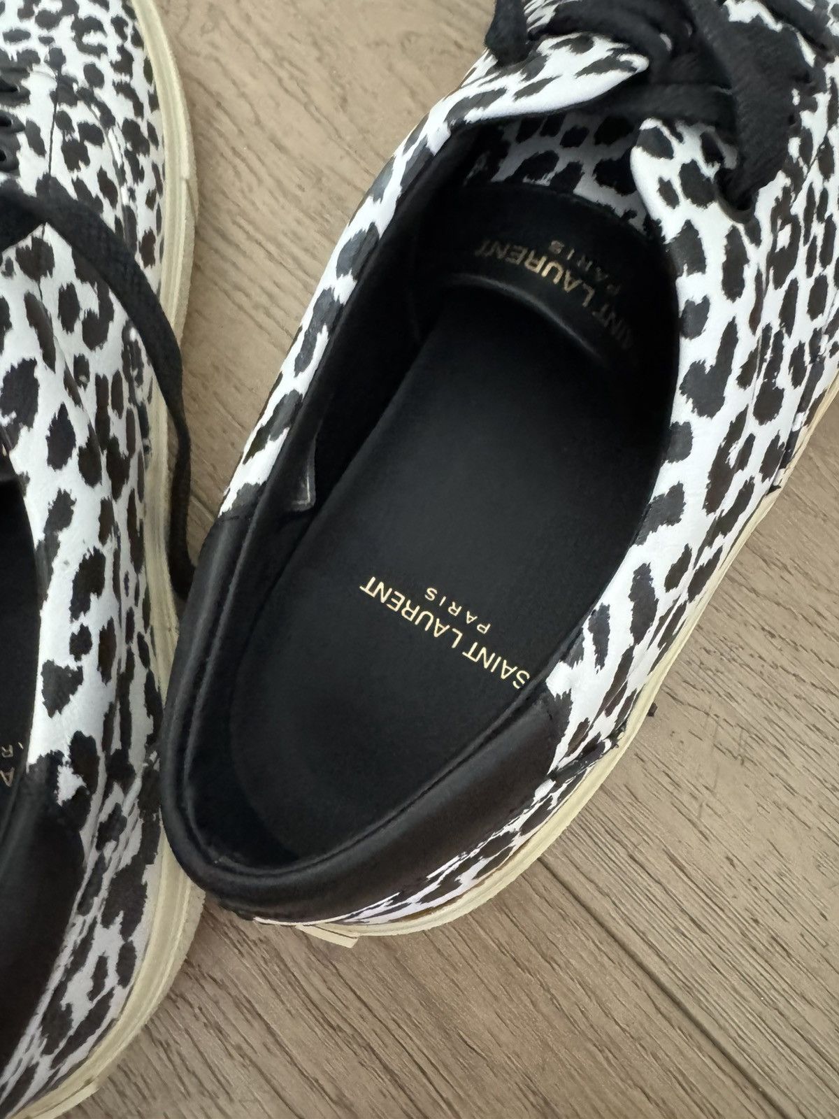 Saint Laurent Paris New Hedi Leather Babycat Skates Size US 10 / EU 43 - 6 Thumbnail