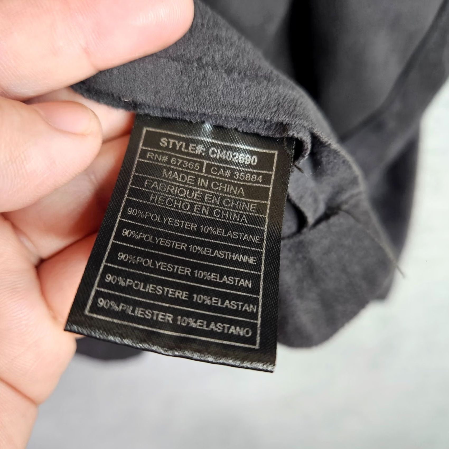 Vintage Cupcakes and Cashmere Jacket Women's L Gray Faux Suede Draped Open Front Size L / US 10 / IT 46 - 3 Thumbnail