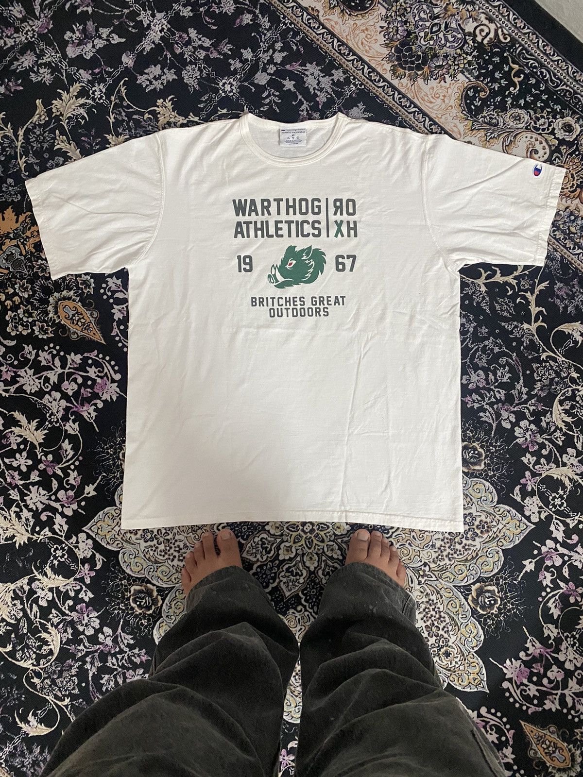 Champion × Vintage Y2k Champion warthog Salvador x large on tag 🚀 Size US XL / EU 56 / 4 - 5 Thumbnail