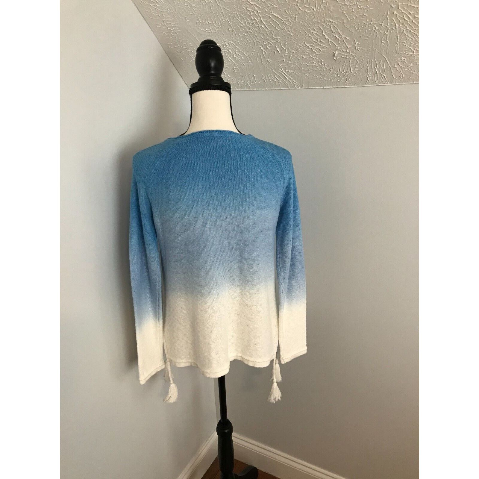 Lilly Pulitzer Lilly Pulitzer Jody Zanzibar Blue Dip Dye Ombre Sweater Size S / US 4 / IT 40 - 3 Thumbnail