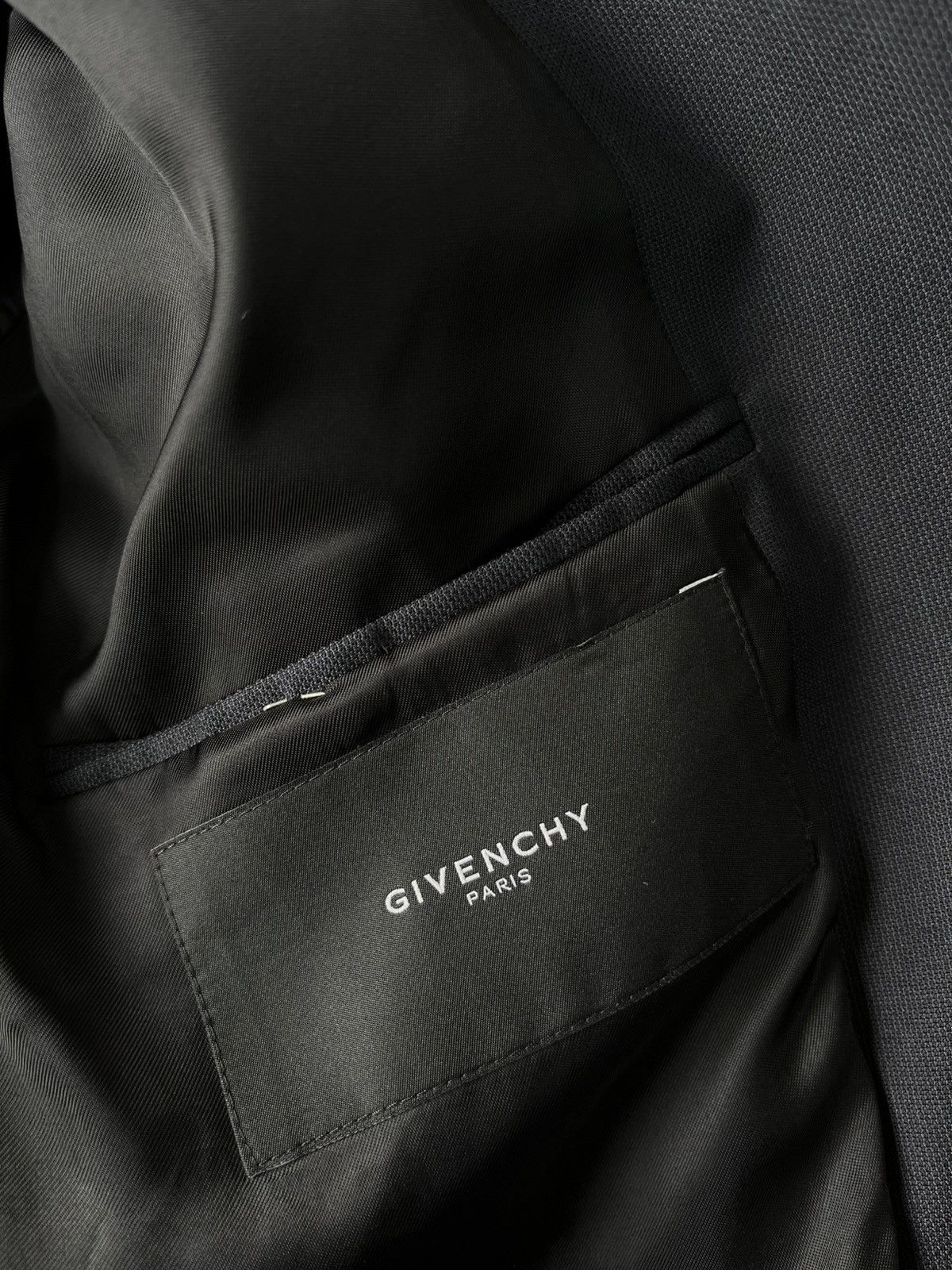 Givenchy Givenchy - dark navy suit blazer jacket France luxury 52 Size 52S - 9 Thumbnail
