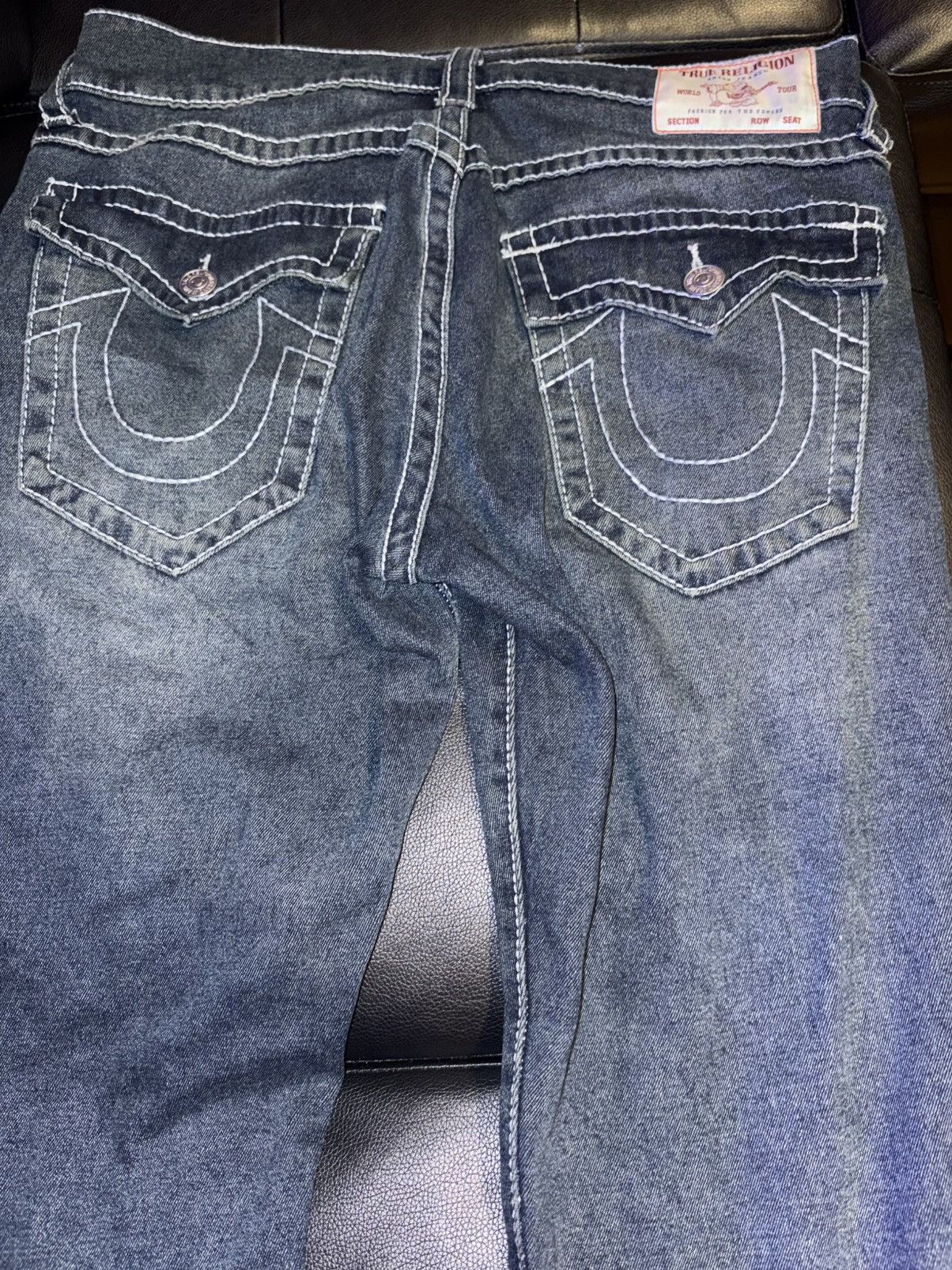 True Religion True Religion White Stitch Vintage Size US 34 / EU 50 - 1 Thumbnail