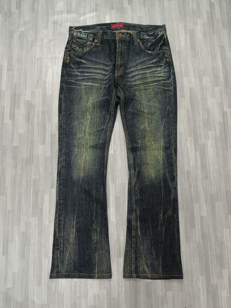 Japanese Brand FLARE SICK RUSTY ANTI LABEL DENIM PANTS Size US 31 - 2 Thumbnail