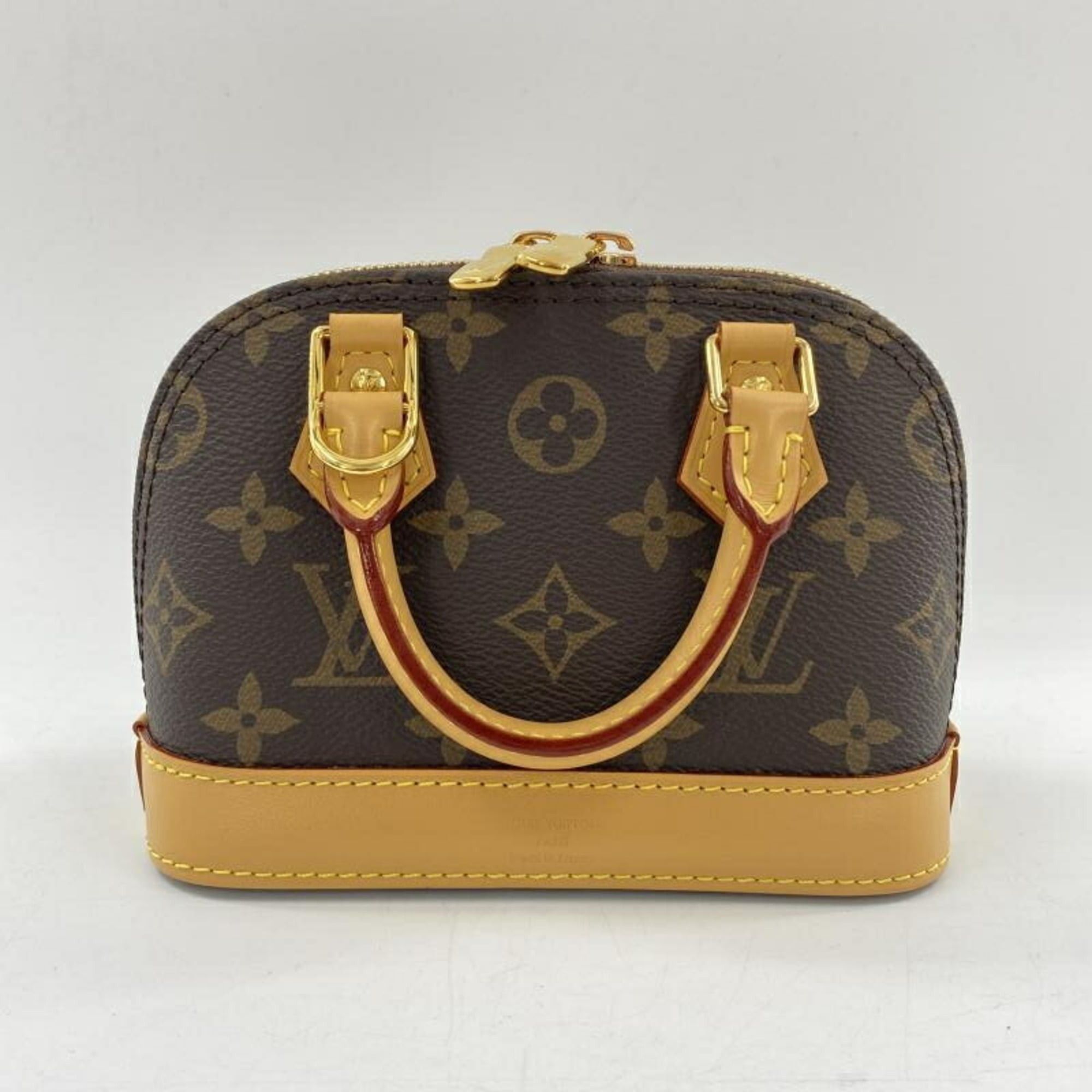Louis Vuitton Nano Alma M82717 Monogram Handbag Brown Louis Vuitton, Women's