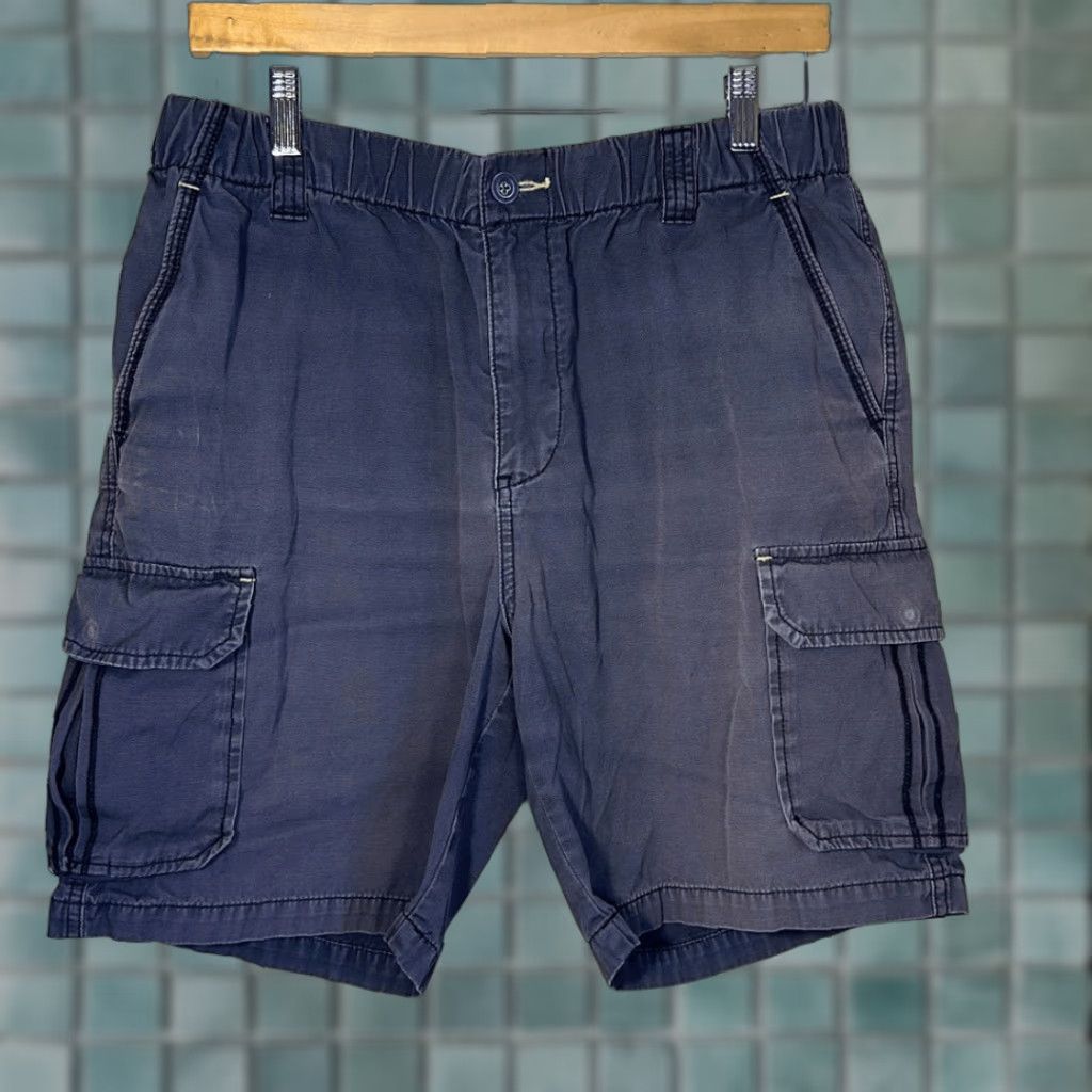 Tommy Bahama Tommy Bahama Men’s Relax Cargo Shorts Elastic Waist Utility M Medium Cotton Multicolor Bermuda Size US 31 - 1 Thumbnail