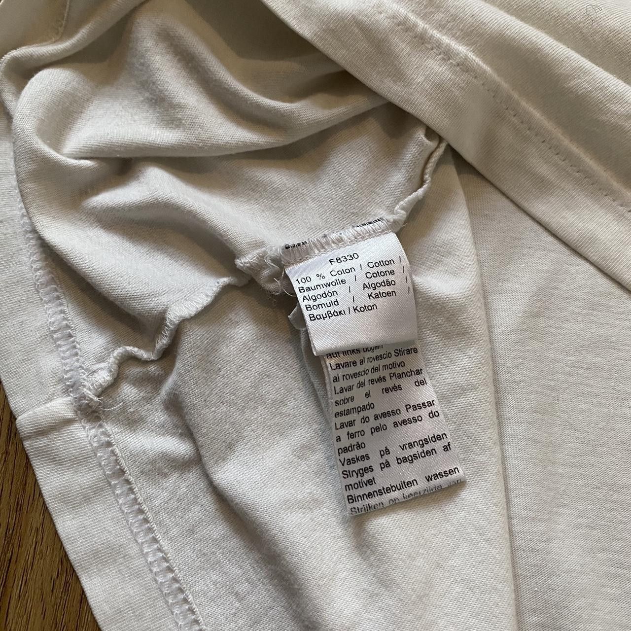 Lacoste White Lacoste T-shirt with yellow and blue accents Size US S / EU 44-46 / 1 - 5 Thumbnail