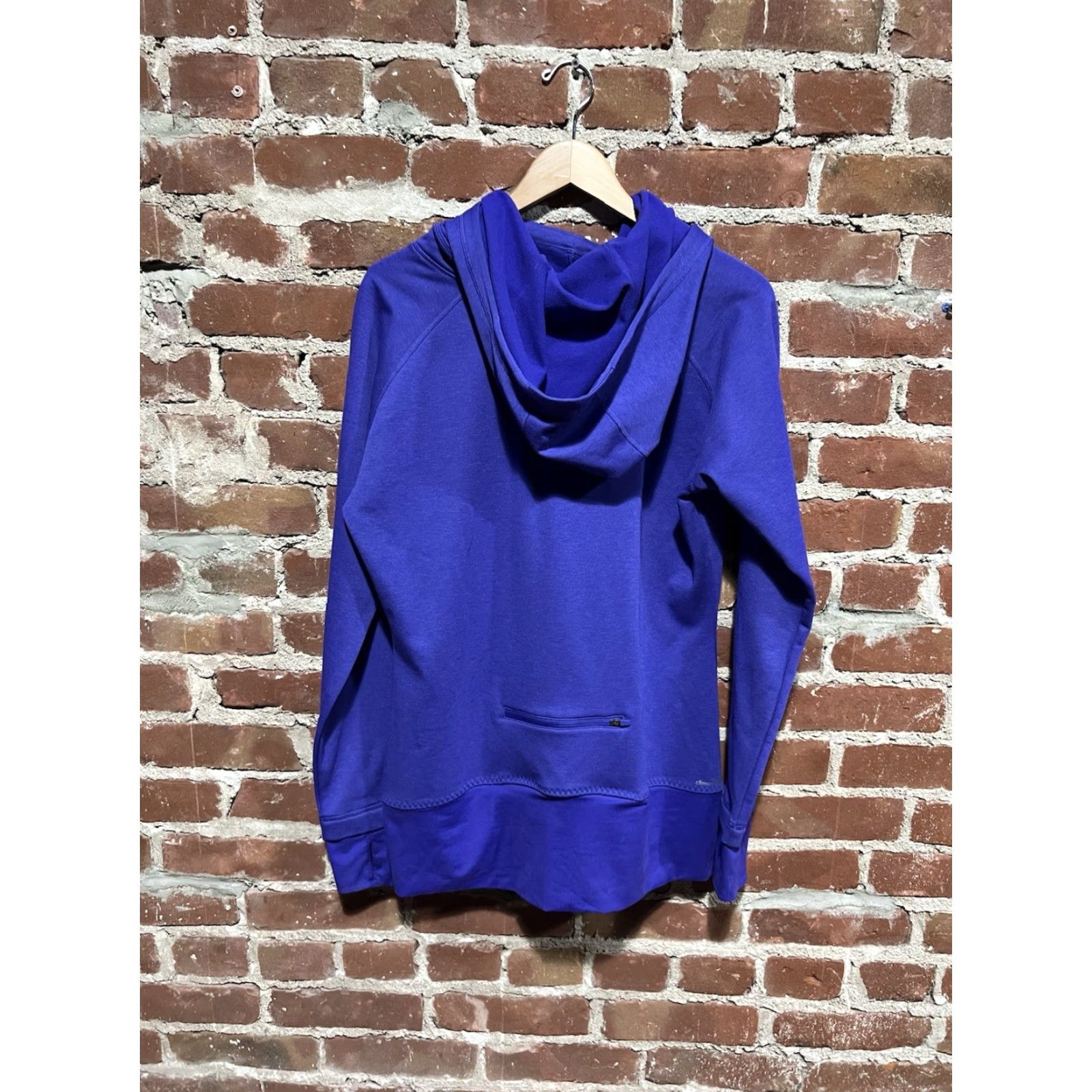Adidas Adidas Womens Purple Lightweight Pullover Hooded Sweatshirt Athletic Size Large Size L / US 10 / IT 46 - 2 Thumbnail