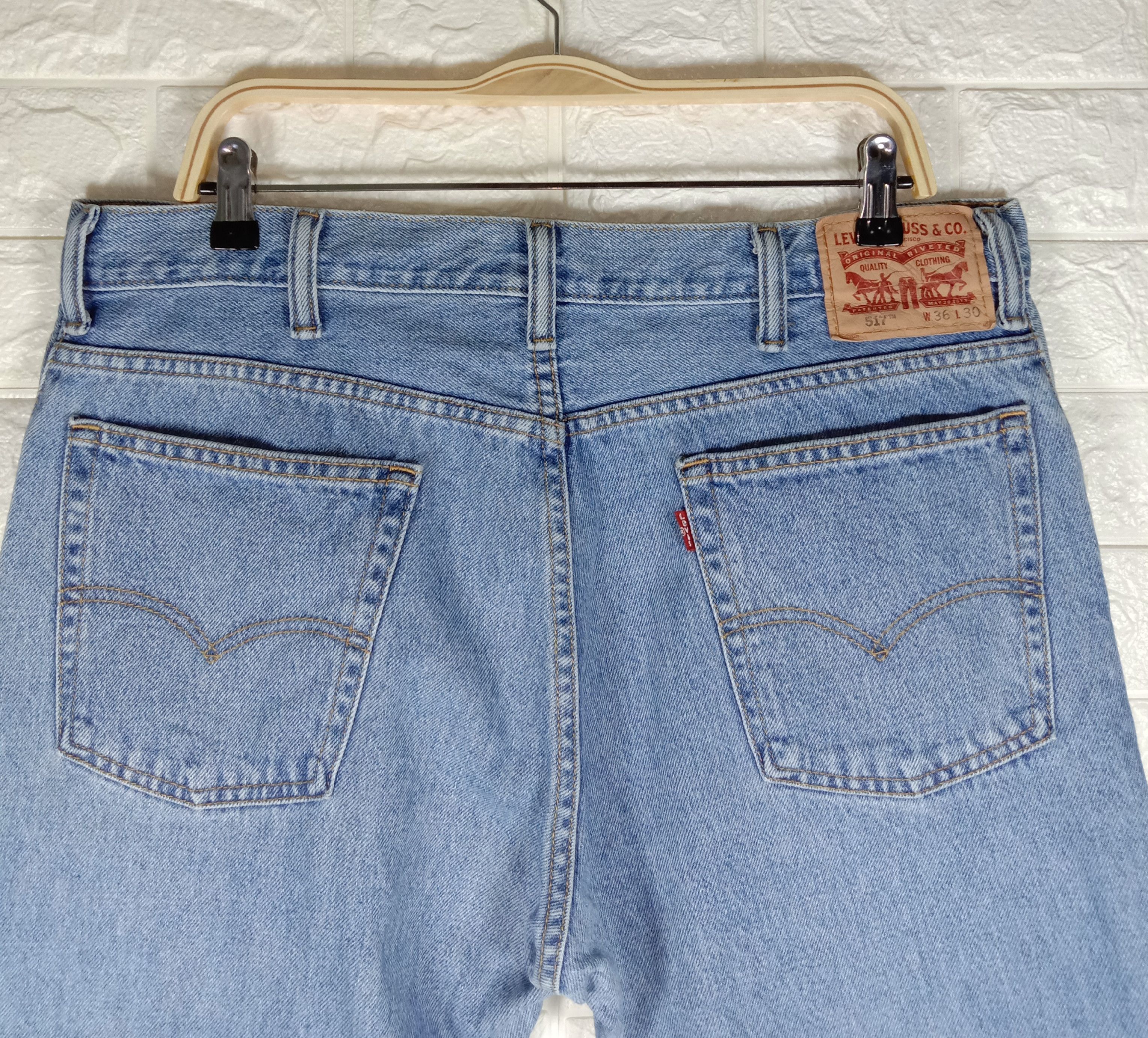 Levi's Vintage Levi's 517 Flare Jeans Blue Wash Denim Size US 36 / EU 52 - 6 Thumbnail
