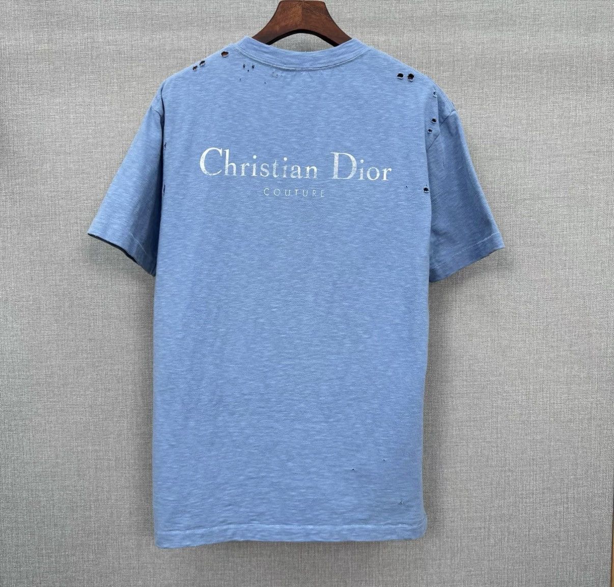 Dior Dior Blue New Arrival Distressed Letter Print Logo Short Size US XS / EU 42 / 0 - 2 Thumbnail