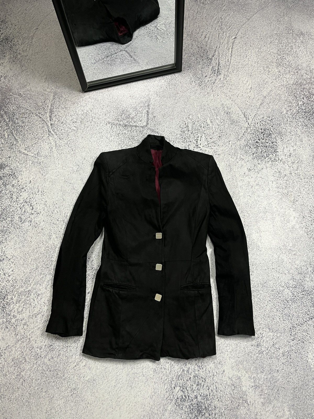 Bottega Veneta Bottega Veneta Women’s Blazer Black Leather Jacket Rare Size M / US 6-8 / IT 42-44 - 1 Thumbnail