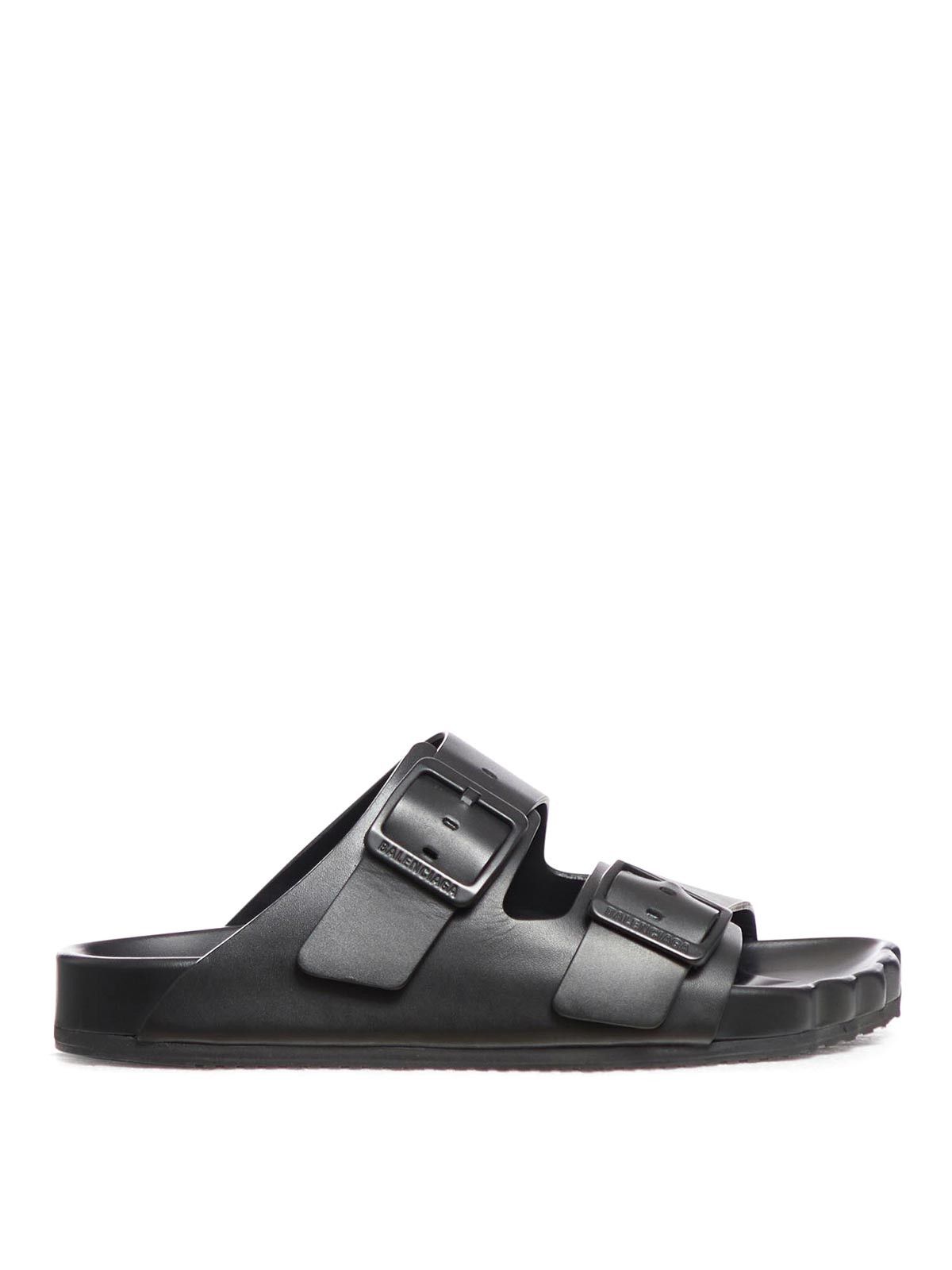 Balenciaga o1bcso1str0425 Sunday Sandals in Black Size US 8 / IT 38 - 1 Thumbnail