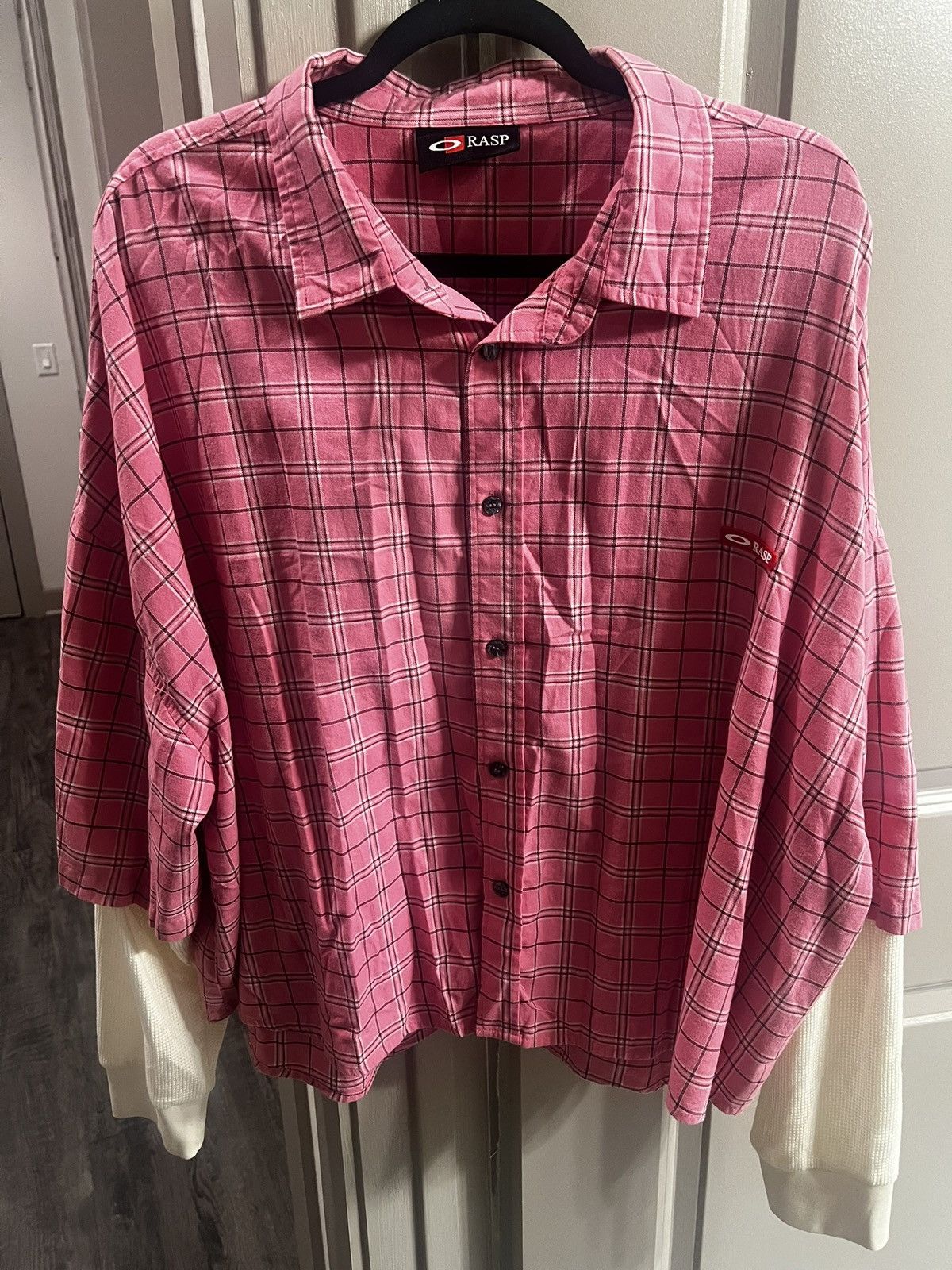The GV Gallery GV Gallery Pink Plaid Button Up Size US XXL / EU 58 / 5 - 1 Thumbnail