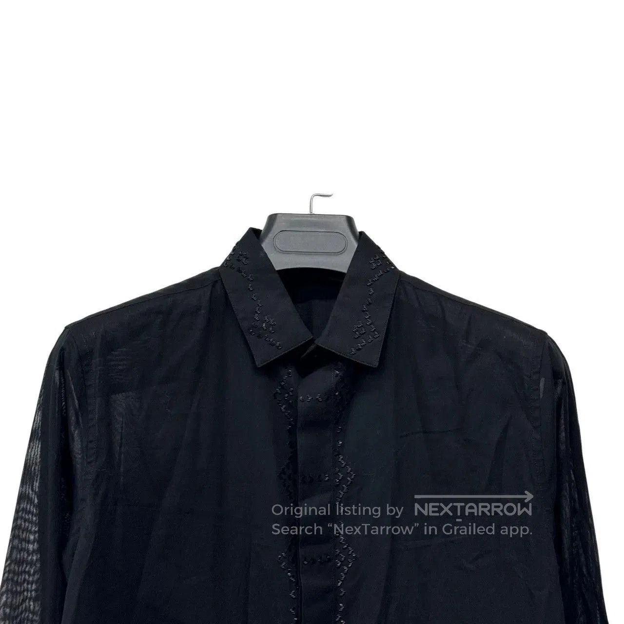 Saint Laurent Paris Saint Laurent Sequin Organza Shirt. Size S / US 4 / IT 40 - 4 Thumbnail