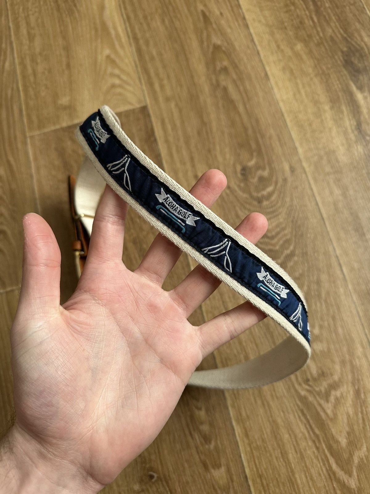 Burberry Burberry Vintage Surcingle leather belt aloha golf Size 42 - 3 Thumbnail