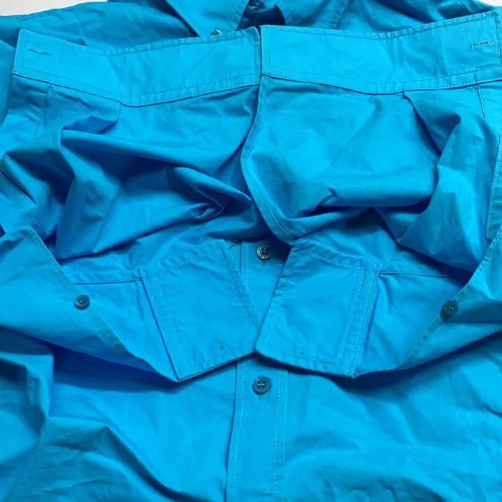 Other Balenciaga Blue Long Sleeve Button-Up Shirt 0079-2507 Size M / US 6-8 / IT 42-44 - 7 Thumbnail