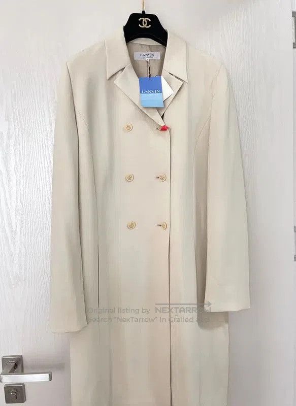 Lanvin Lanvin Beige Wool Blend Women's Coat . Size M / US 6-8 / IT 42-44 - 1 Thumbnail