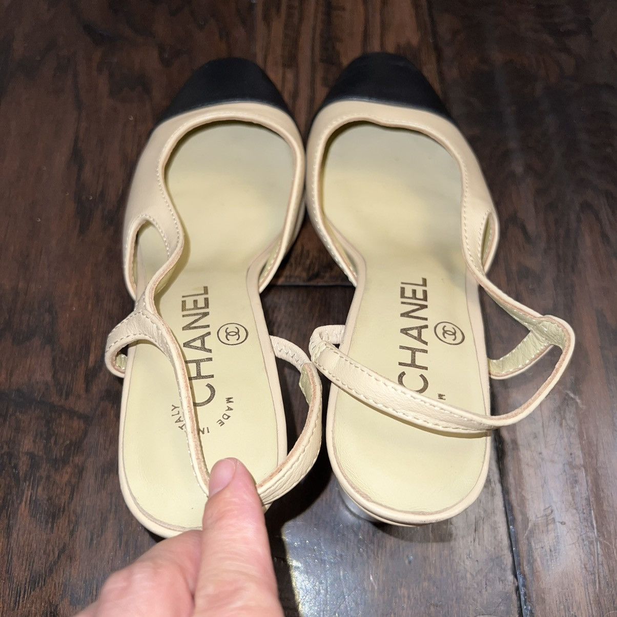 Chanel Authentic Chanel Interlocking CC Logo Goat Leather Size US 5.5 / IT 35.5 - 5 Thumbnail
