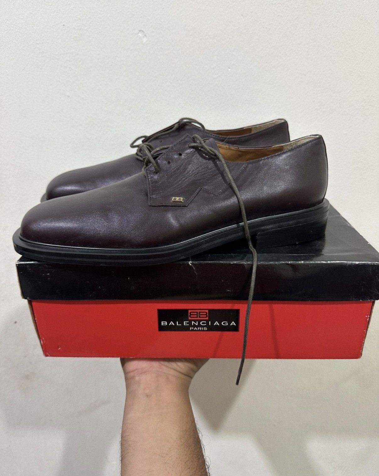 Balenciaga VTG NOS Balenciaga Casual Leather Shoes Size US 9 / EU 42 - 1 Thumbnail