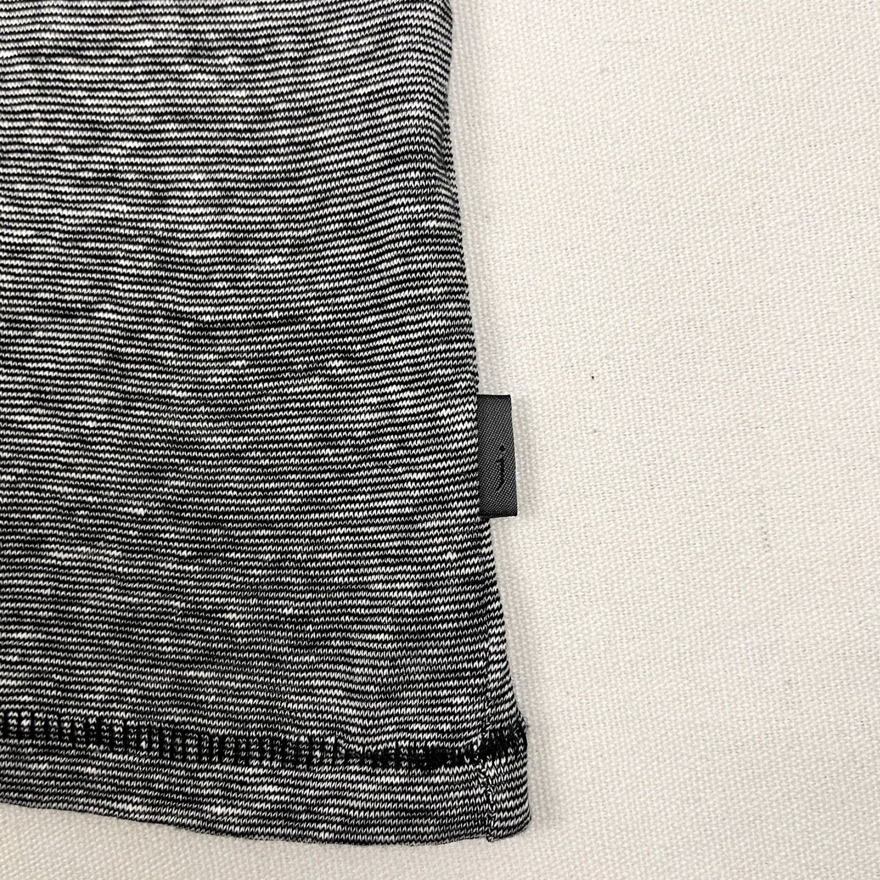 John Varvatos John Varvatos Shirt Mens XL Gray Linen Cotton Driggs V-Neck Feeder Stripe Casual Size US XL / EU 56 / 4 - 7 Thumbnail