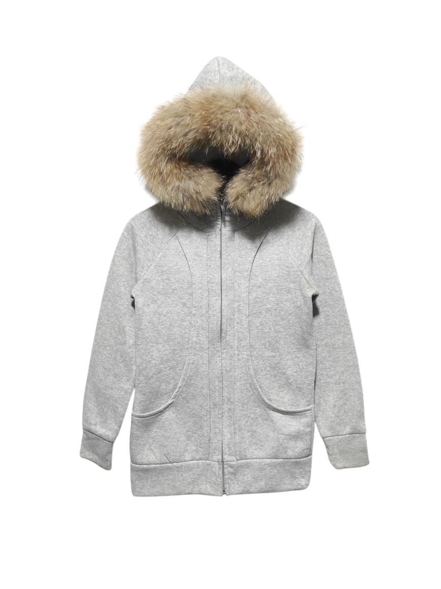 Hysteric Glamour Gray Zipper Fur Hoodie i6w9 Lgb Style Size S / US 4 / IT 40 - 1 Thumbnail