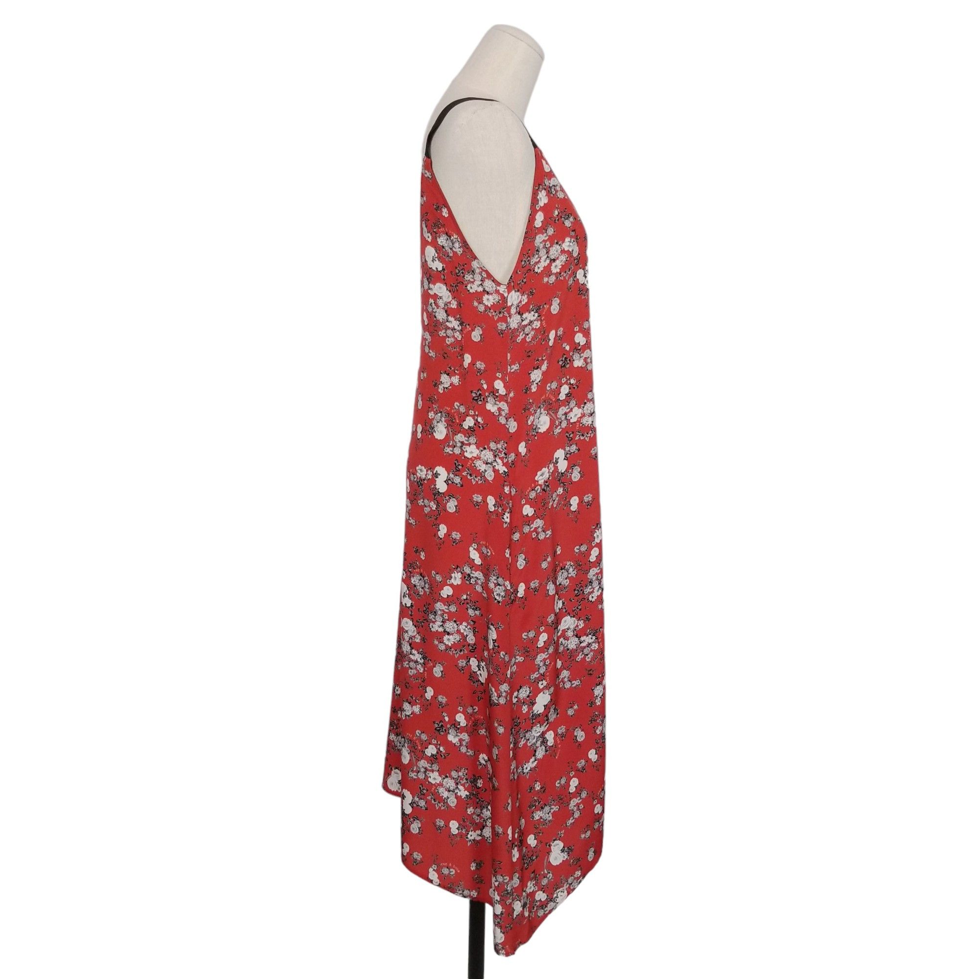Rag & Bone Zac Asymmetrical Floral Print Silk Dress Size S / US 4 / IT 40 - 5 Thumbnail