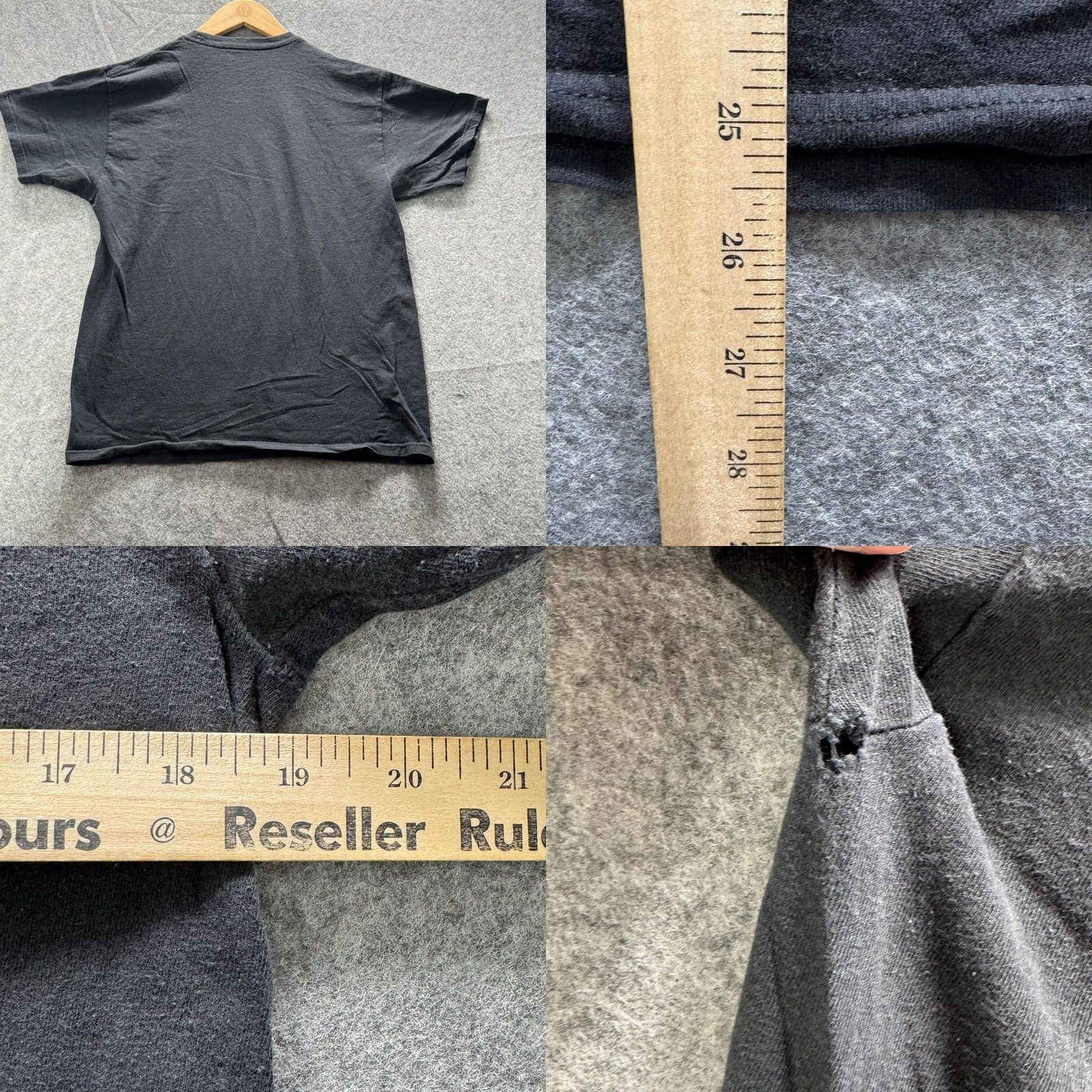 Logo 7 Batman Shirt Mens M Black Distressed Logo Graphic Tee Crewneck Cotton Tagless Size US M / EU 48-50 / 2 - 8 Thumbnail