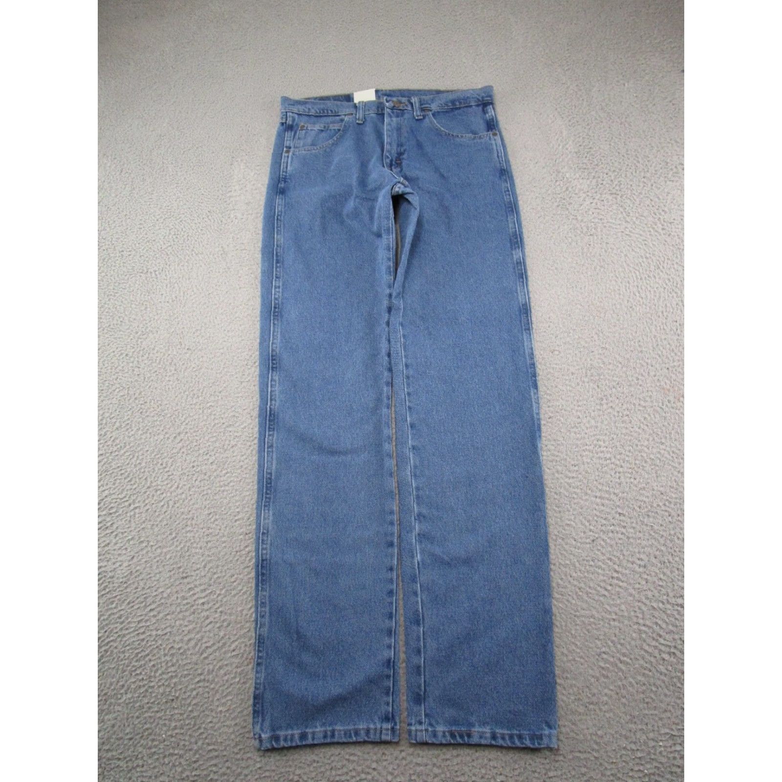Wrangler VINTAGE Wrangler Blue Ridge Jeans Mens 32x36 Relaxed Fit Blue Denim Straight Leg NEW NWT Size US 32 / EU 48 - 5 Thumbnail